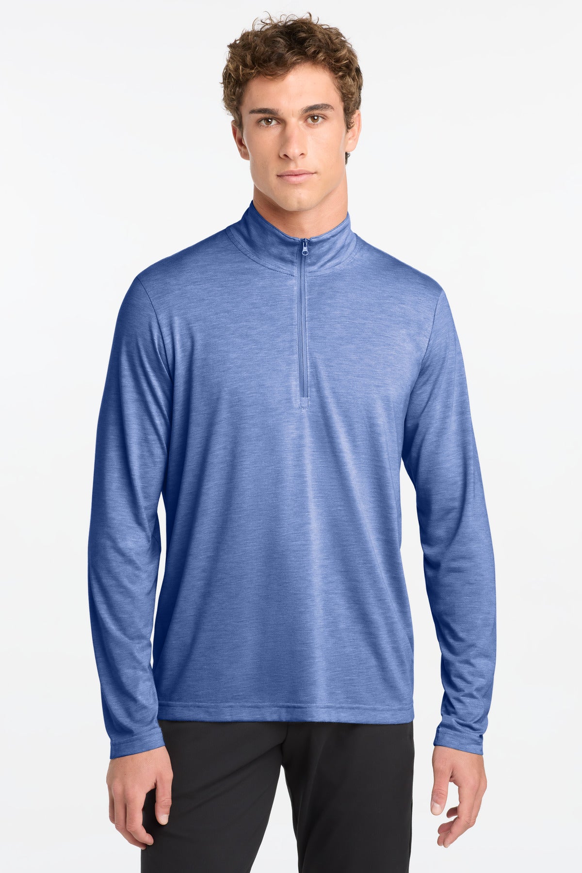 Sport-Tek ® PosiCharge ® Tri-Blend Wicking 1/4-Zip Pullover. ST407 - Sport-Tek ST407