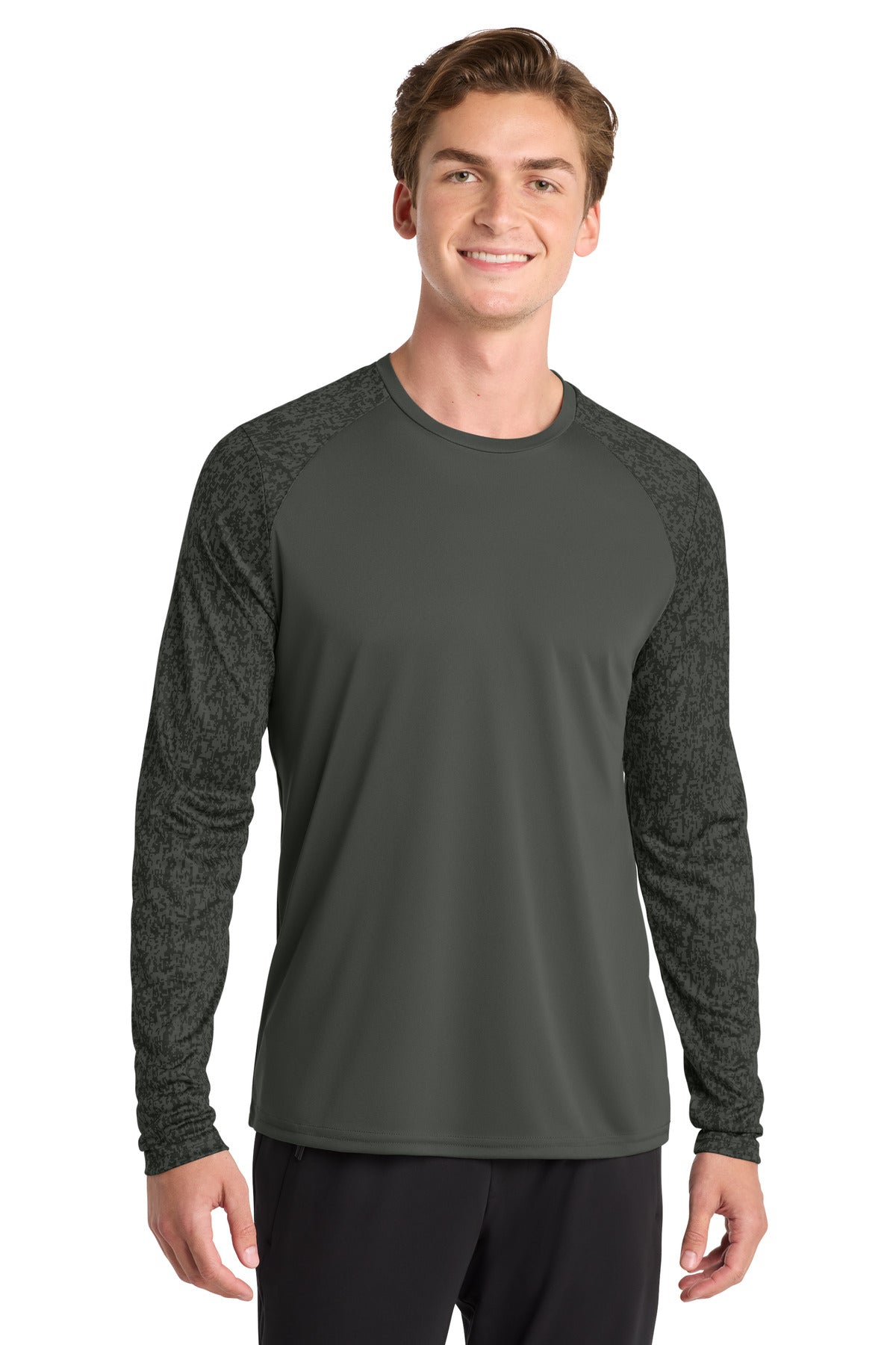 Sport-Tek ST460LS Long Sleeve Digi Camo Tee