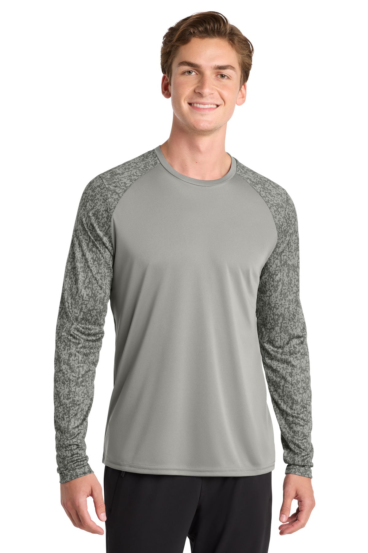 Sport-Tek ® Long Sleeve Digi Camo Tee. ST460LS - Sport-Tek ST460LS