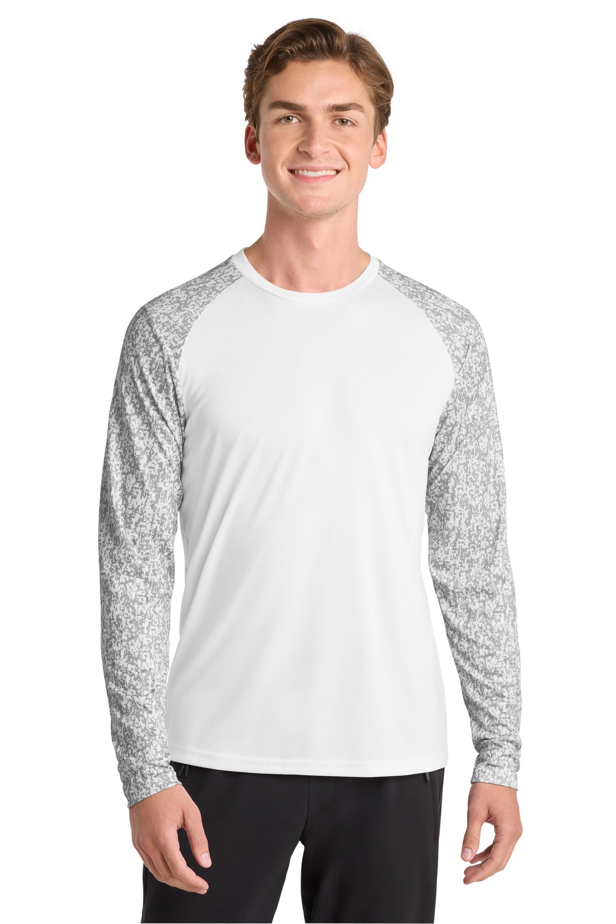 Sport-Tek ST460LS Long Sleeve Digi Camo Tee