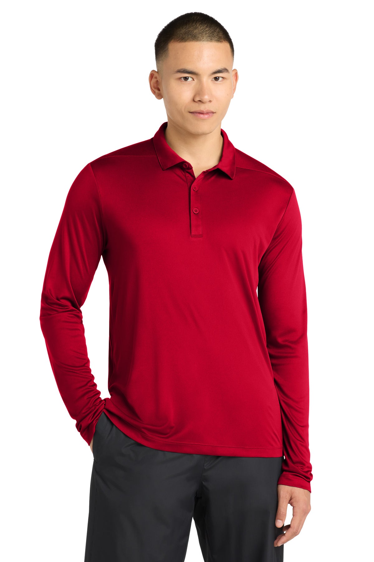 Sport-Tek ST520LS Posi-UV Pro Long Sleeve Polo