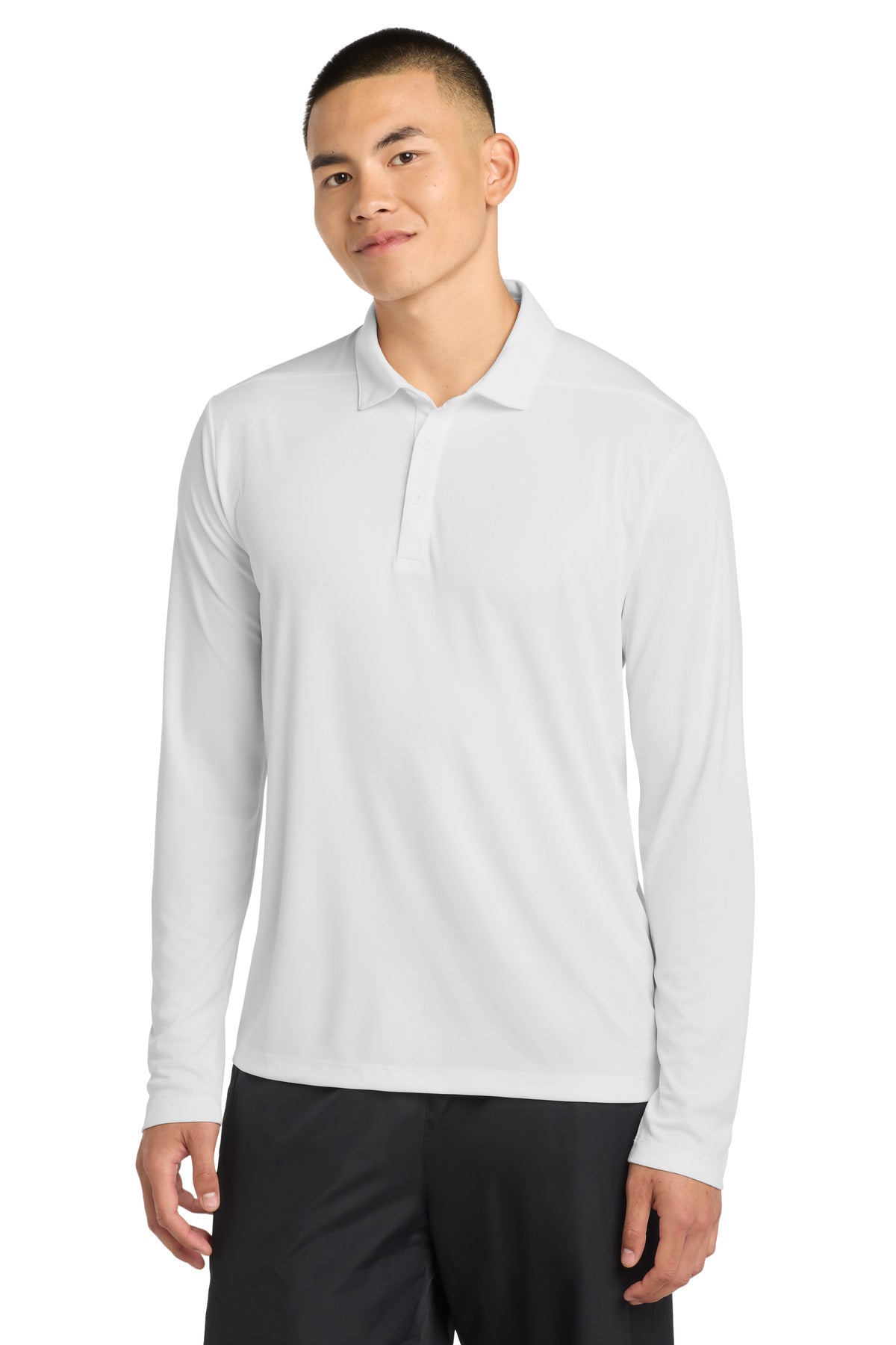 Sport-Tek ® Posi-UV ® Pro Long Sleeve Polo. ST520LS - Sport-Tek ST520LS