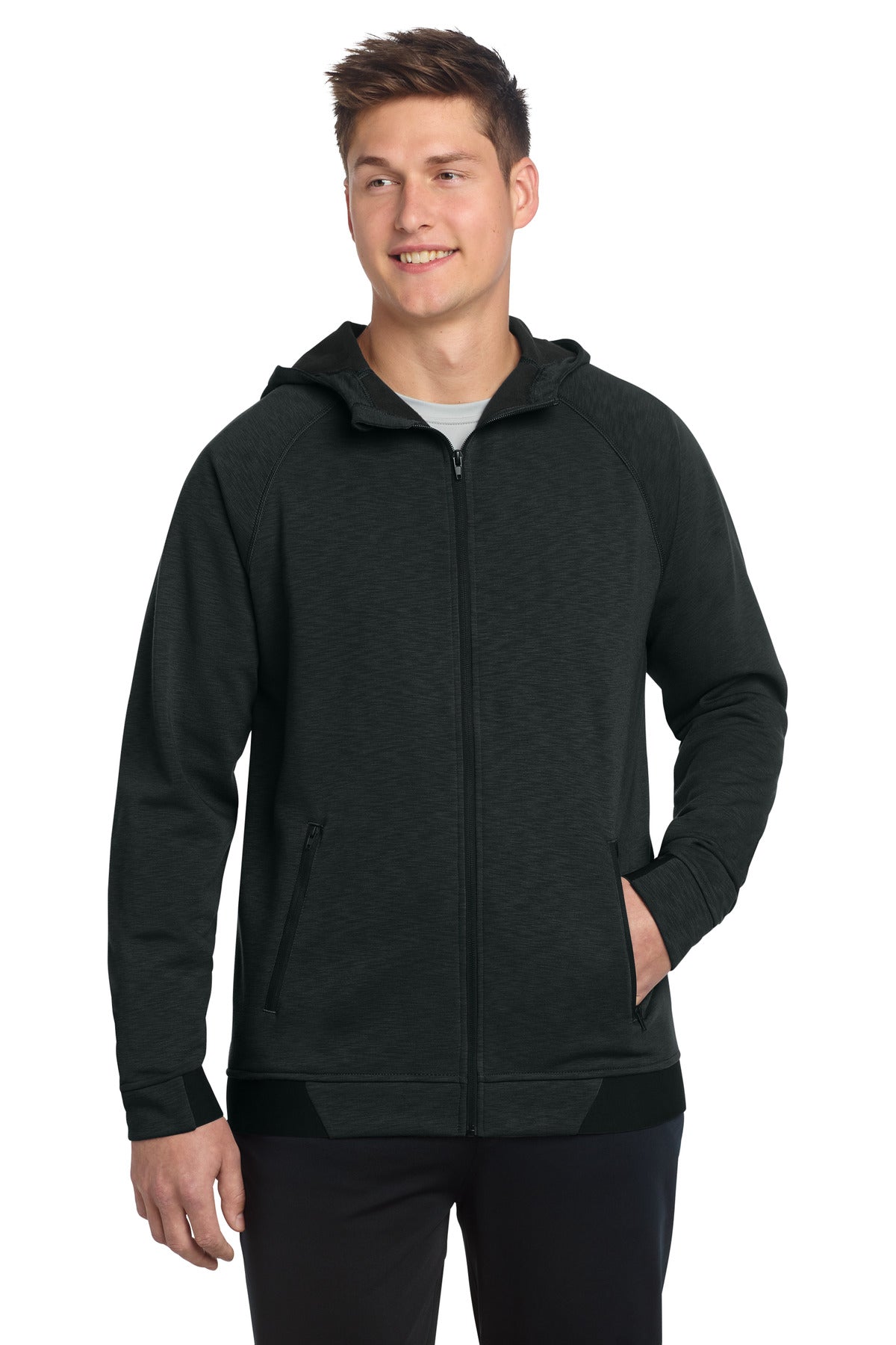 Sport-Tek ST570 PosiCharge Strive Hooded Full-Zip