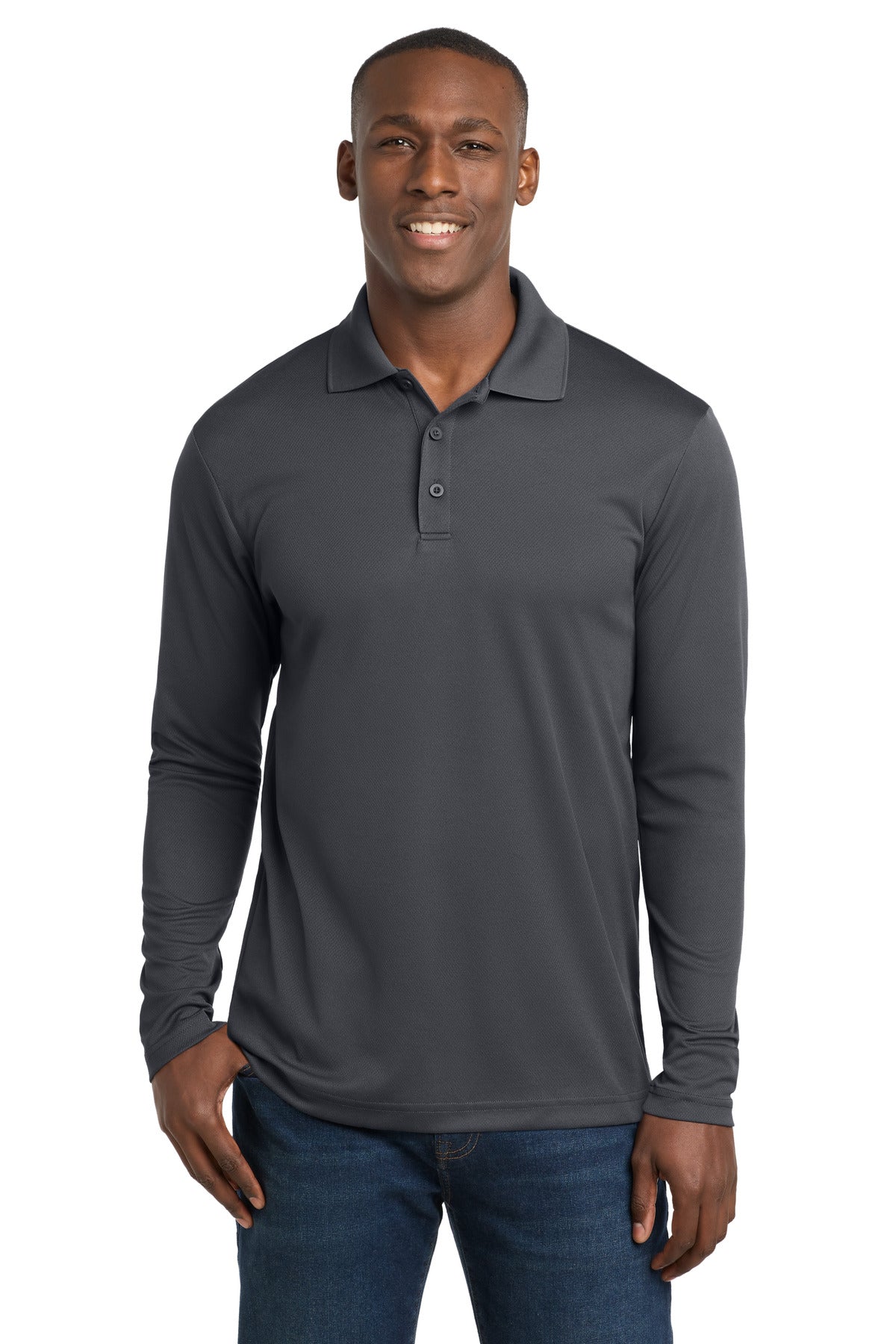 Sport-Tek ST640LS PosiCharge RacerMesh Long Sleeve Polo