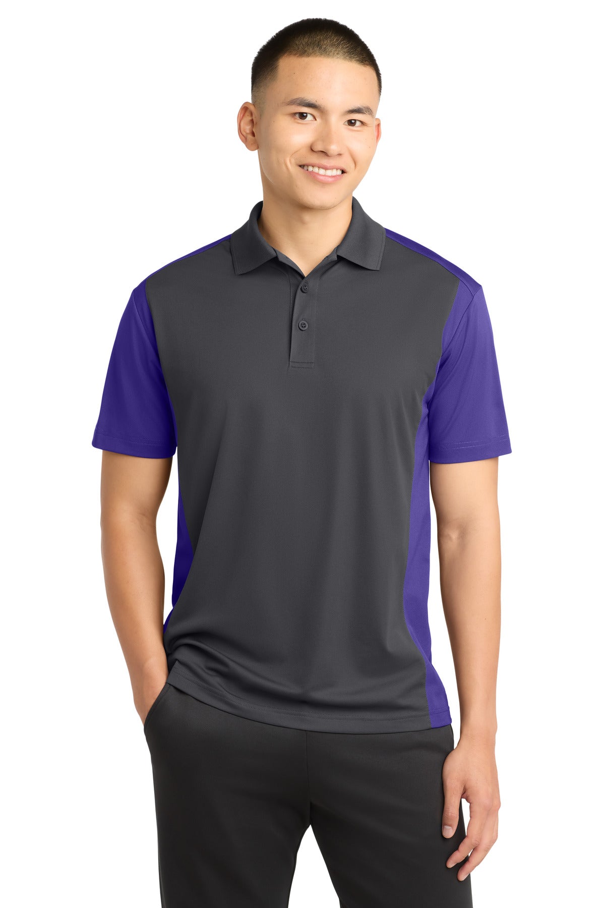 Sport-Tek ST652 Colorblock Micropique Sport-Wick Polo