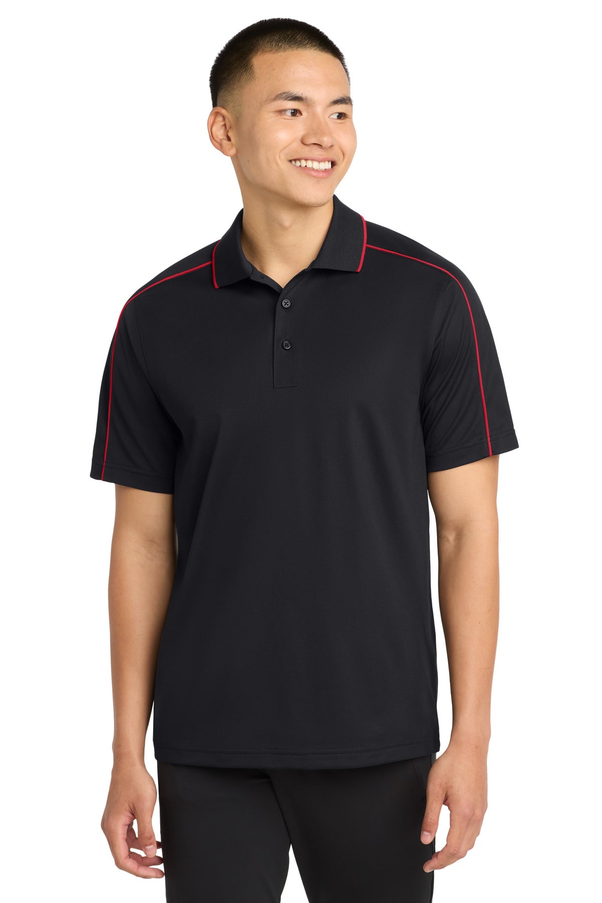 Sport-Tek ® Micropique Sport-Wick ® Piped Polo. ST653 - Sport-Tek ST653