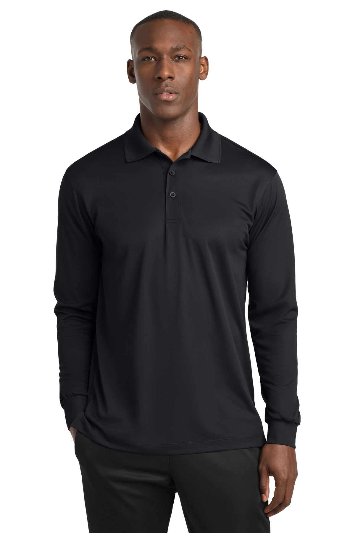 Sport-Tek ST657 Long Sleeve Micropique Sport-Wick Polo Wholesale Performance Polos
