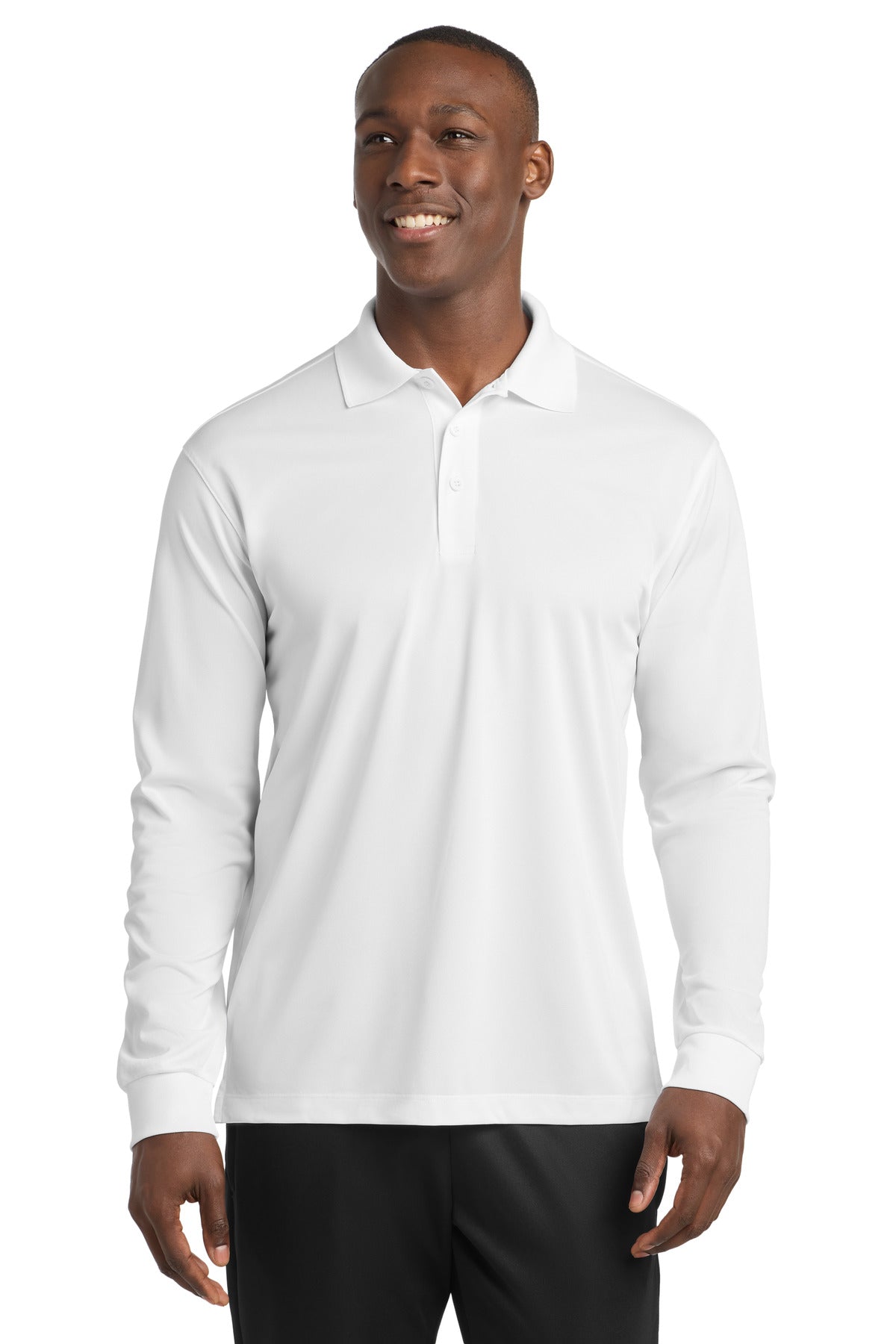 Sport-Tek ST657 Long Sleeve Micropique Sport-Wick Polo Wholesale Performance Polos