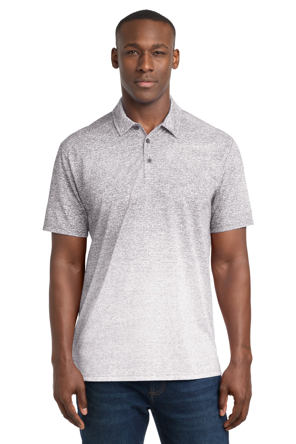 Sport-Tek ® Ombre Heather Polo. ST671 - Sport-Tek ST671