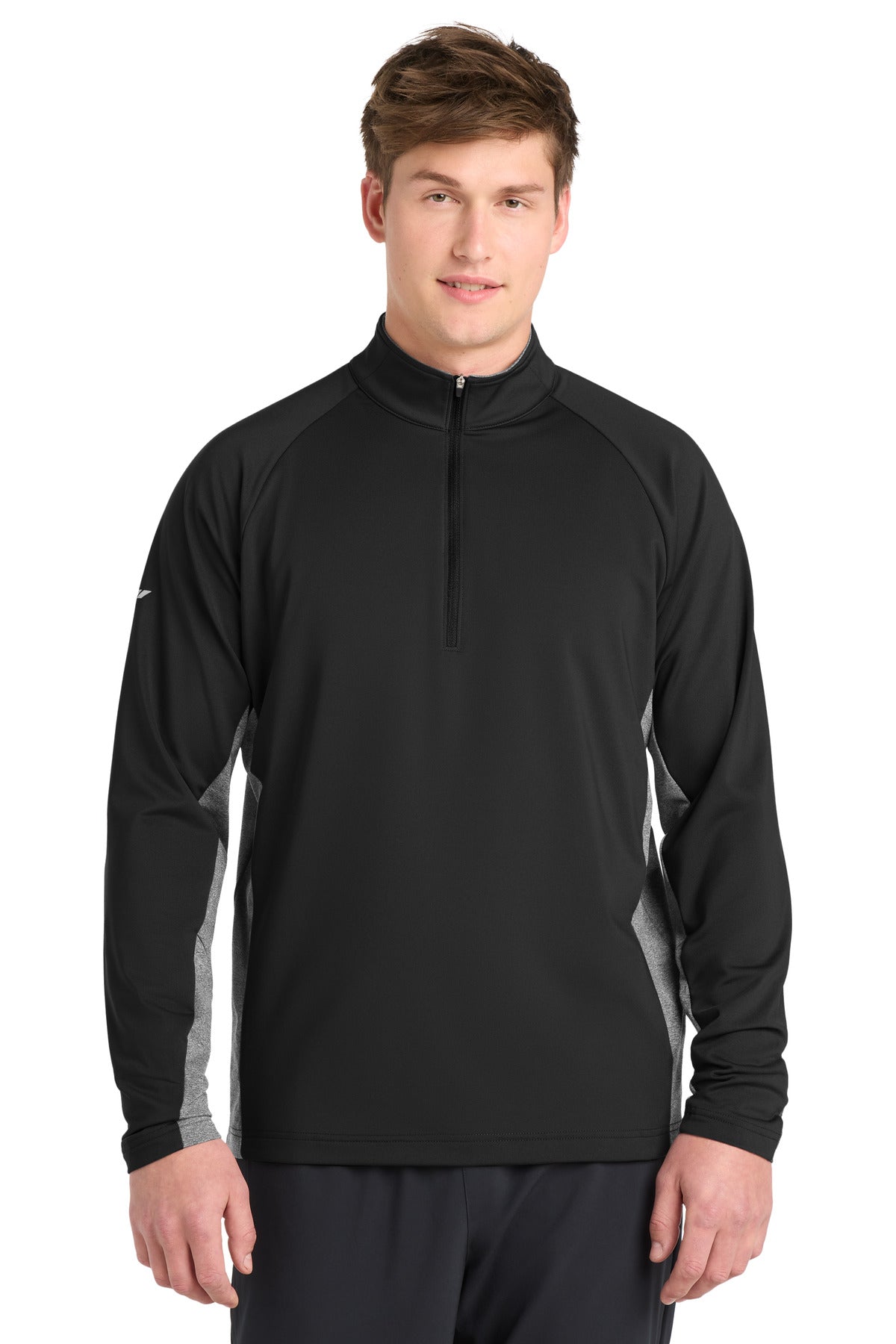 Sport-Tek ST854 Sport-Wick Stretch Contrast 1/4-Zip Pullover