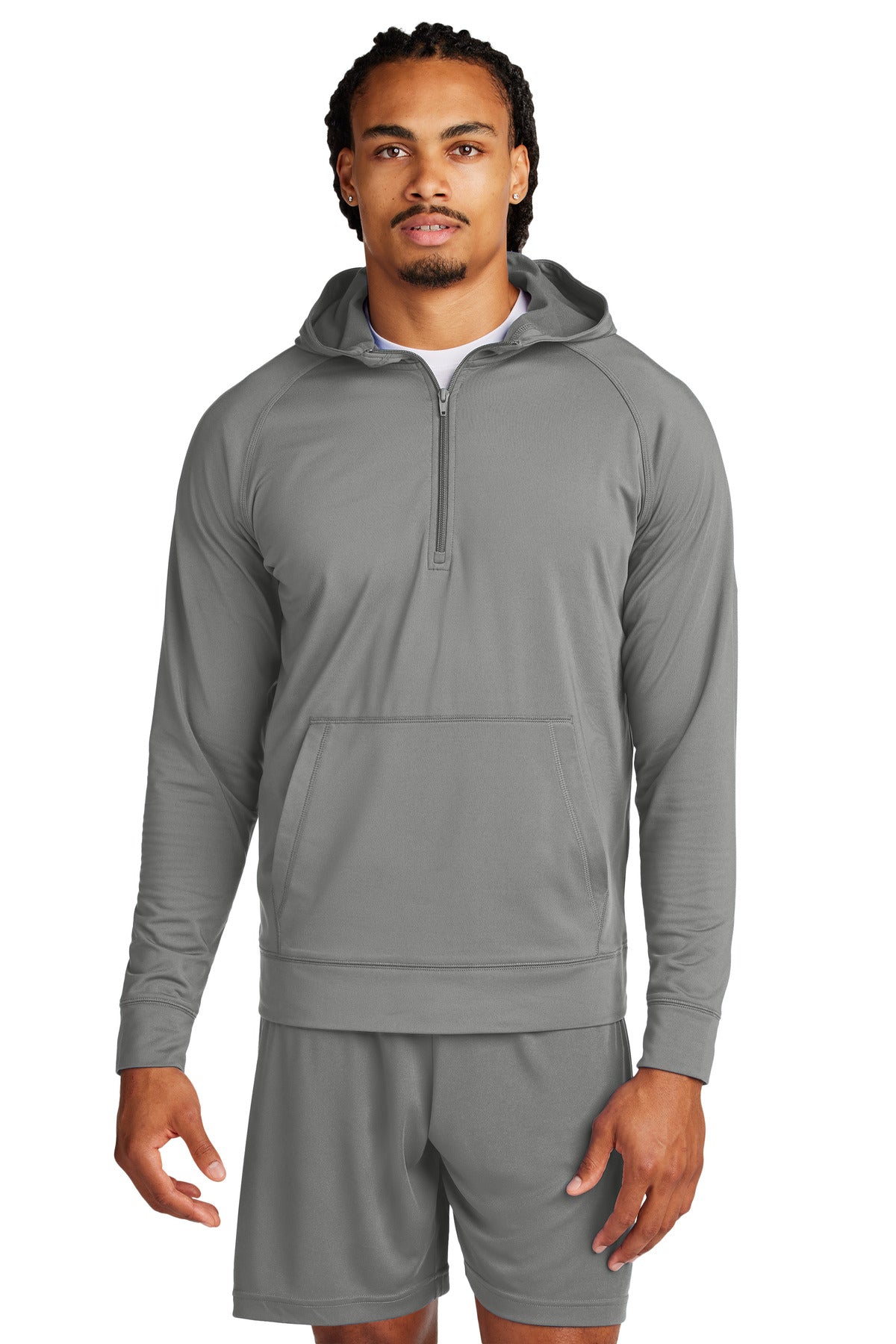 Sport-Tek ® Sport-Wick ® Stretch 1/2-Zip Hoodie ST856 - Sport-Tek ST856