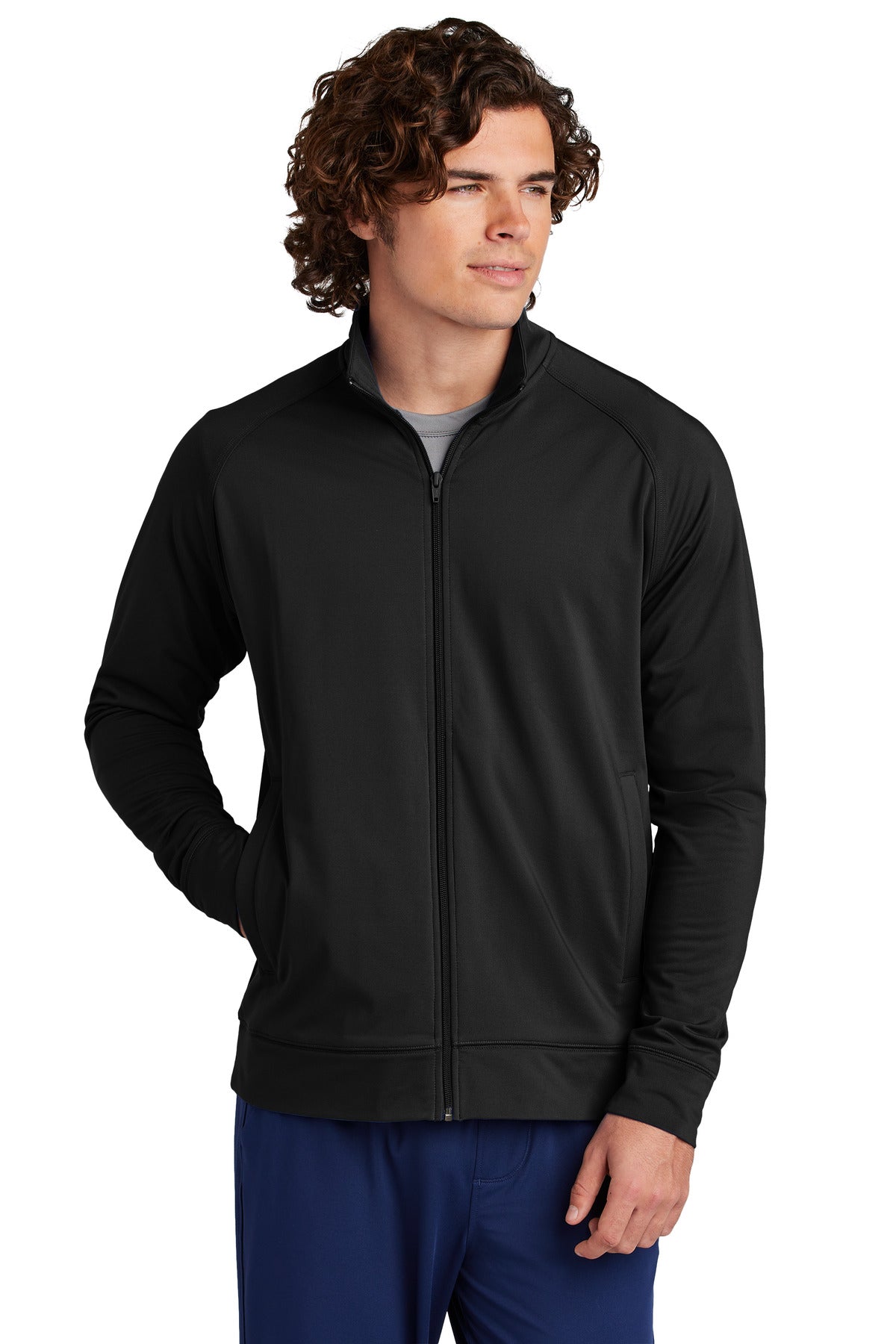 Sport-Tek ® Sport-Wick ® Stretch Full-Zip Cadet Jacket ST857 - Sport-Tek ST857