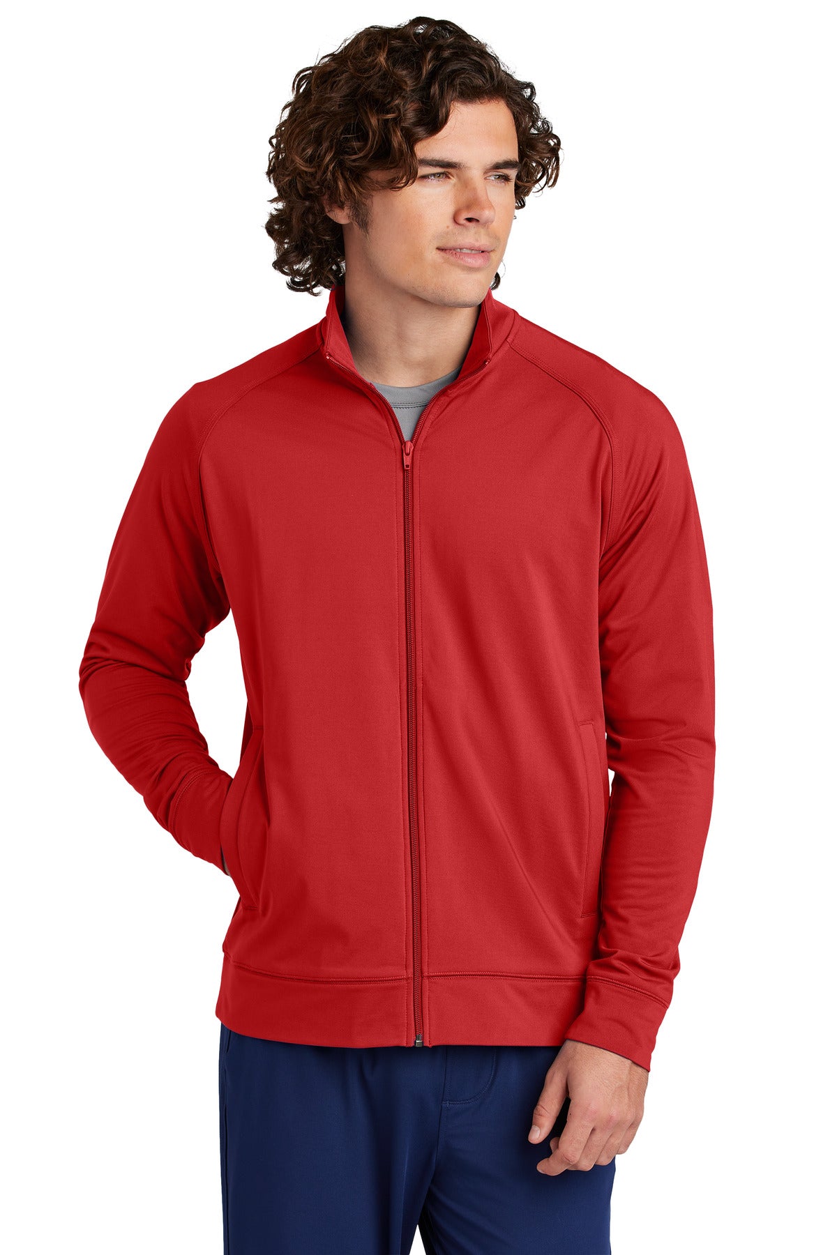 Sport-Tek ® Sport-Wick ® Stretch Full-Zip Cadet Jacket ST857 - Sport-Tek ST857