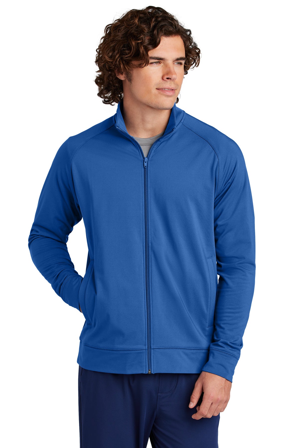 Sport-Tek ® Sport-Wick ® Stretch Full-Zip Cadet Jacket ST857 - Sport-Tek ST857