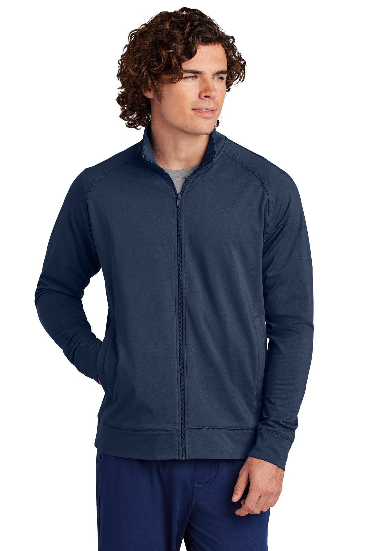 Sport-Tek ® Sport-Wick ® Stretch Full-Zip Cadet Jacket ST857 - Sport-Tek ST857