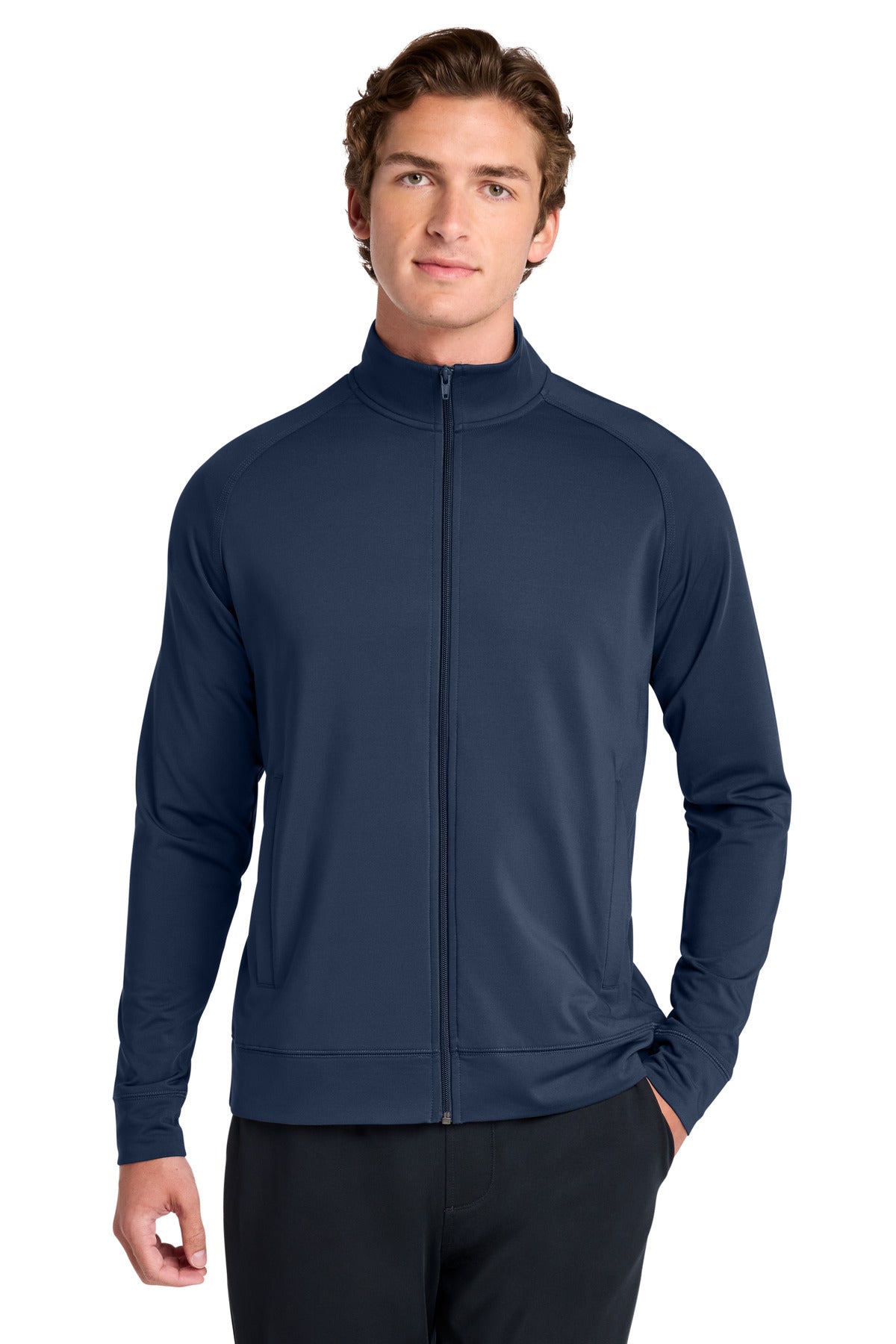Sport-Tek ST857 Sport-Wick Stretch Full-Zip Cadet Jacket