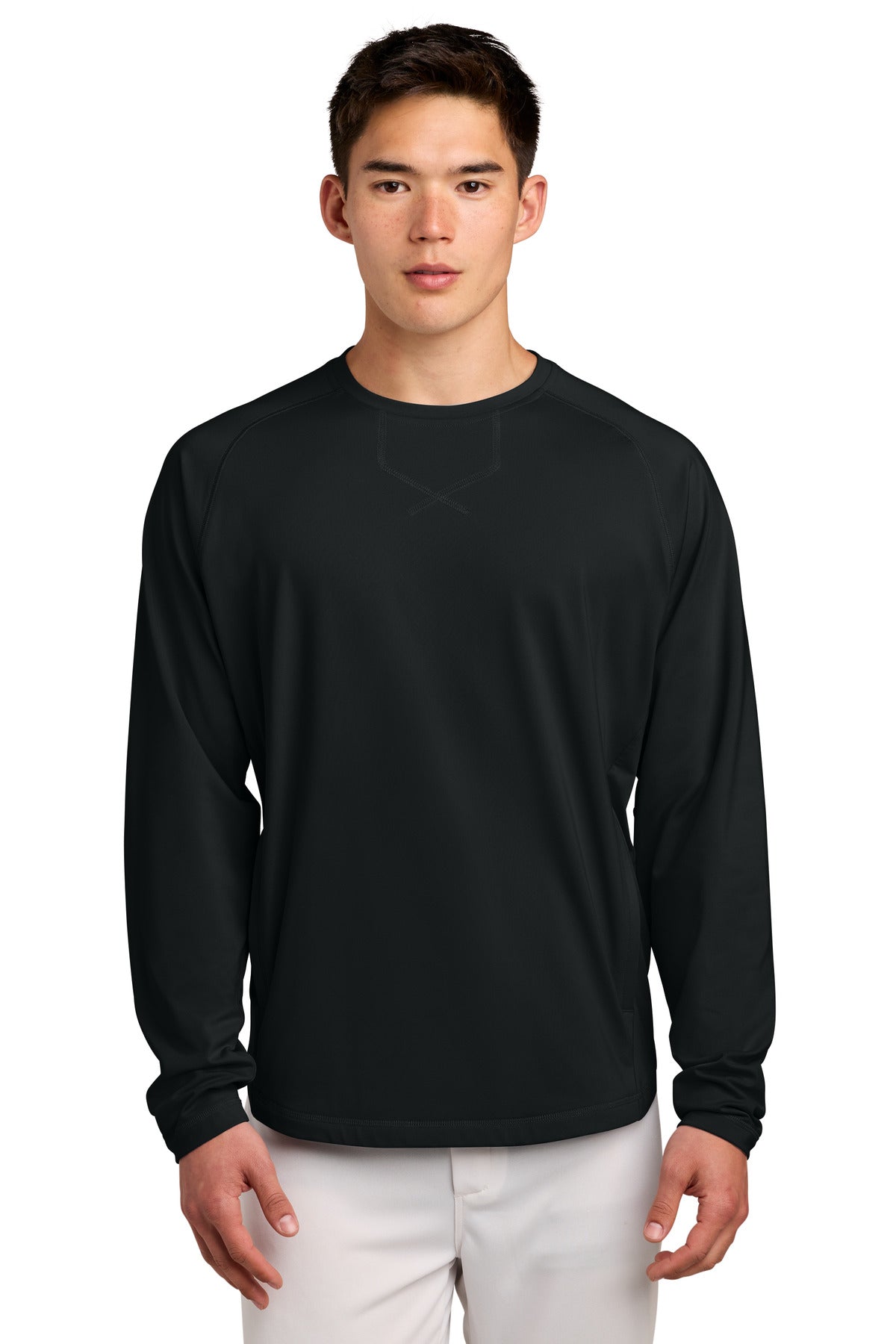 Sport-Tek ST859 Sport-Wick Stretch Pocketed Crewneck