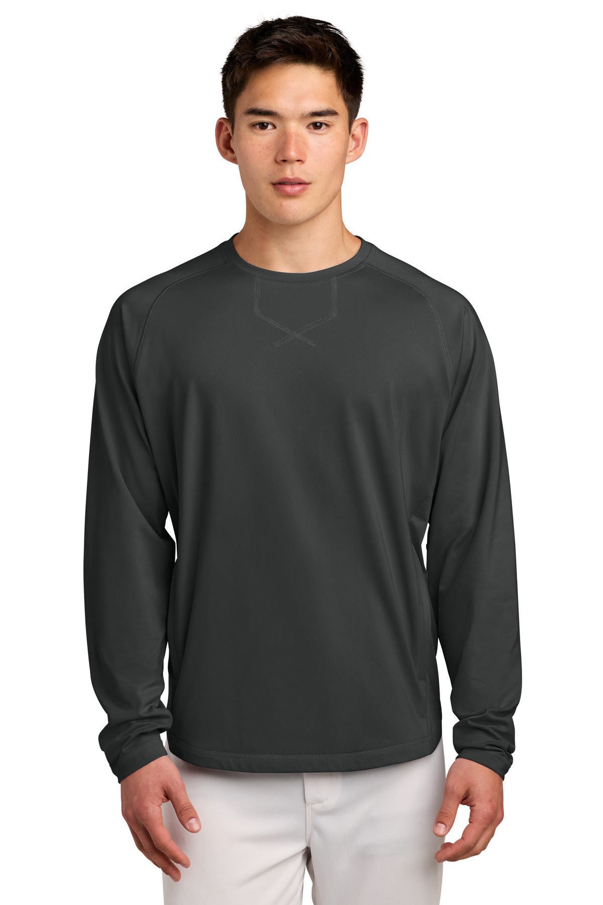 Sport-Tek ST859 Sport-Wick Stretch Pocketed Crewneck