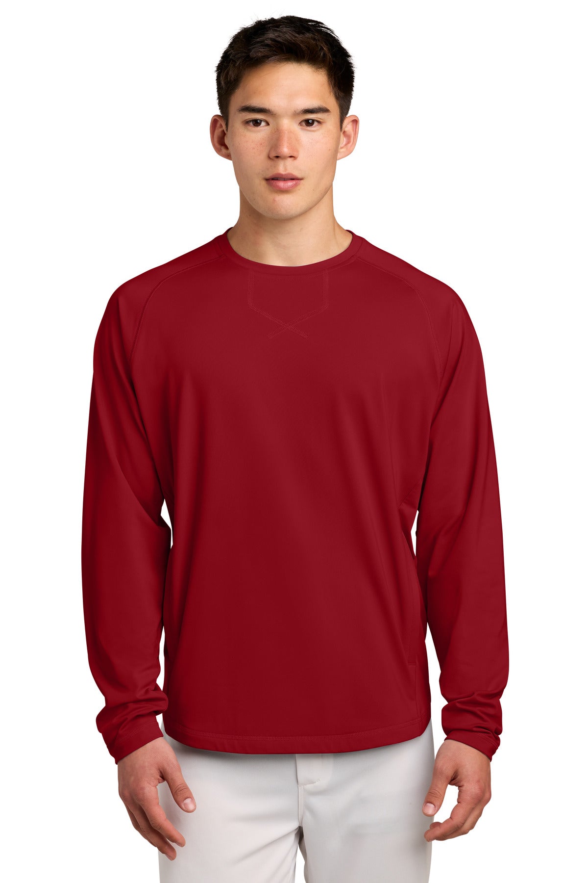 Sport-Tek ST859 Sport-Wick Stretch Pocketed Crewneck