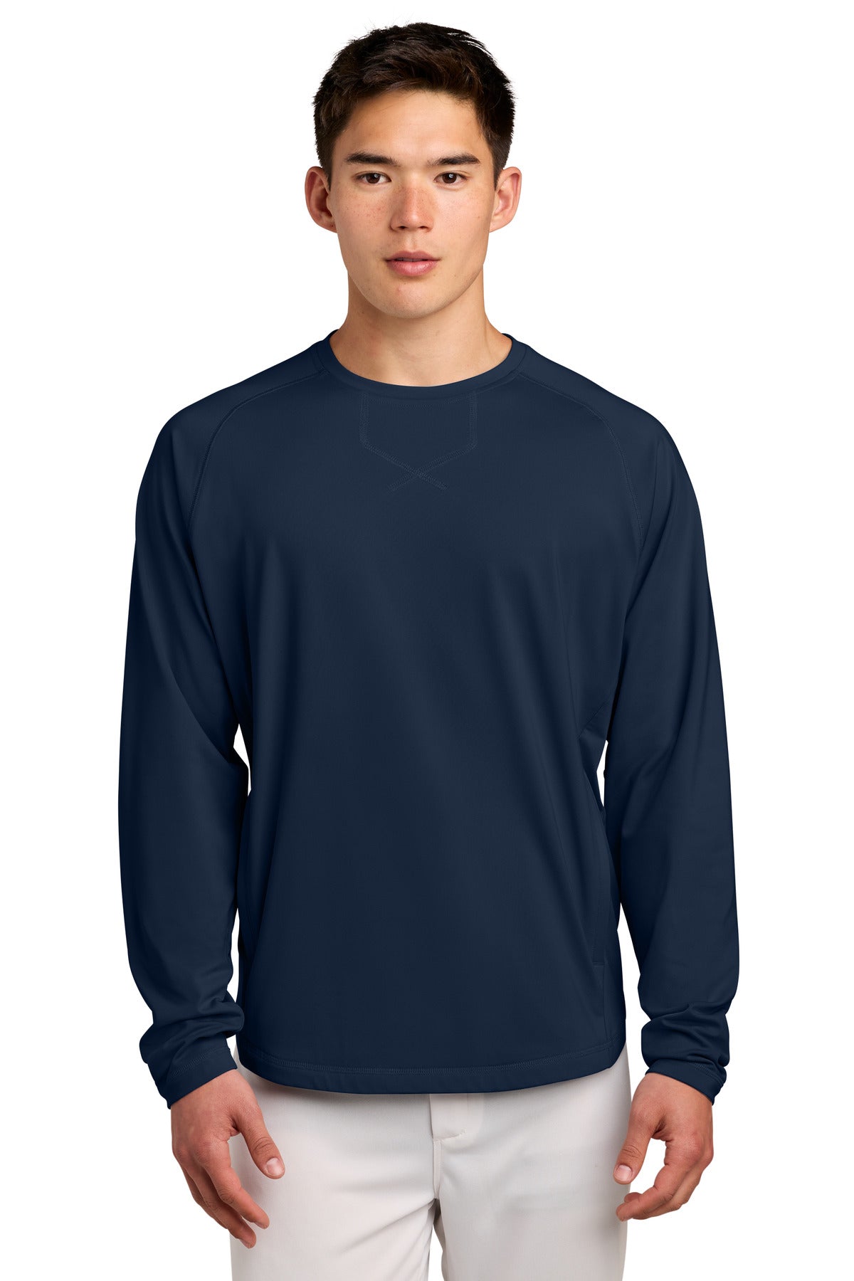 Sport-Tek ST859 Sport-Wick Stretch Pocketed Crewneck