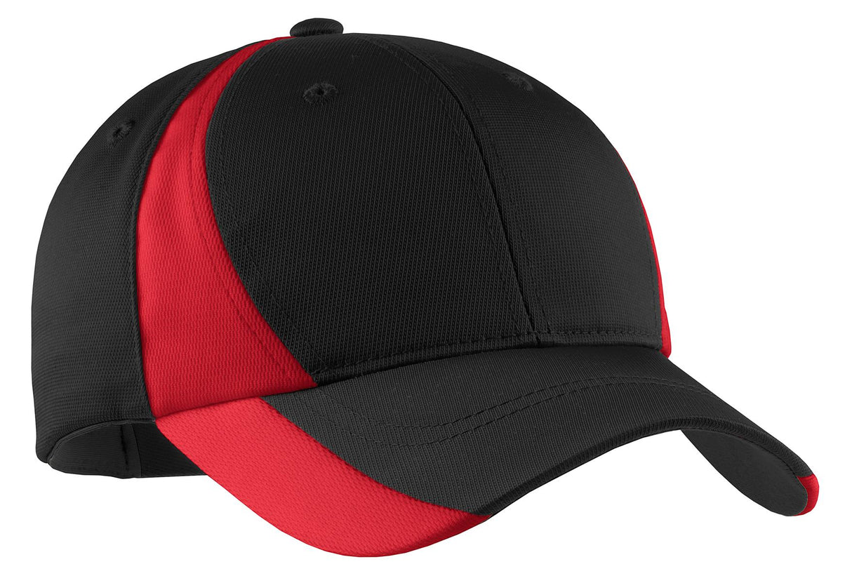 Sport-Tek STC11 Dry Zone Nylon Colorblock Cap Moisture-Wicking Hat