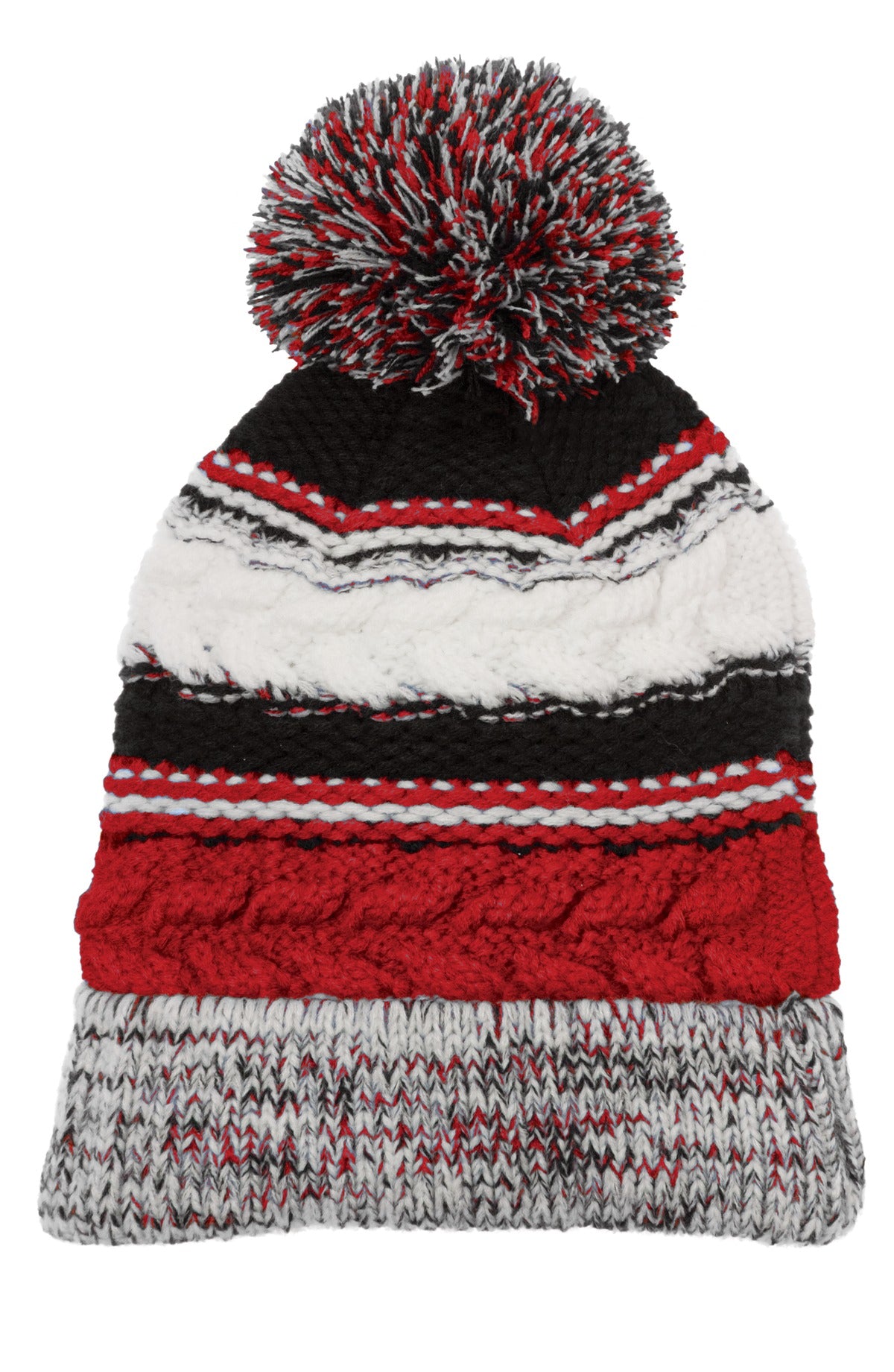 Sport-Tek ® Pom Pom Team Beanie. STC21 - Sport-Tek STC21