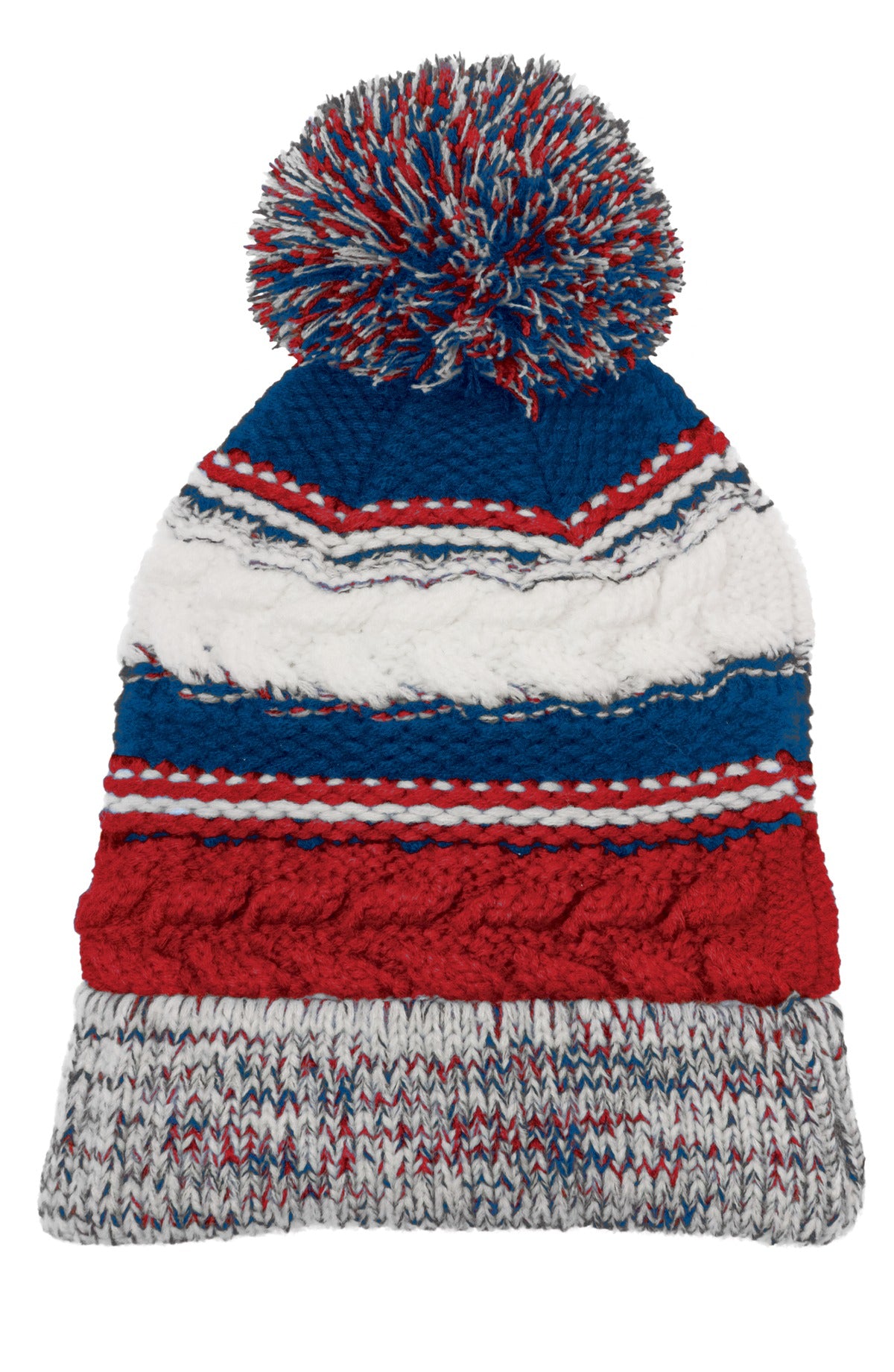 Sport-Tek ® Pom Pom Team Beanie. STC21 - Sport-Tek STC21