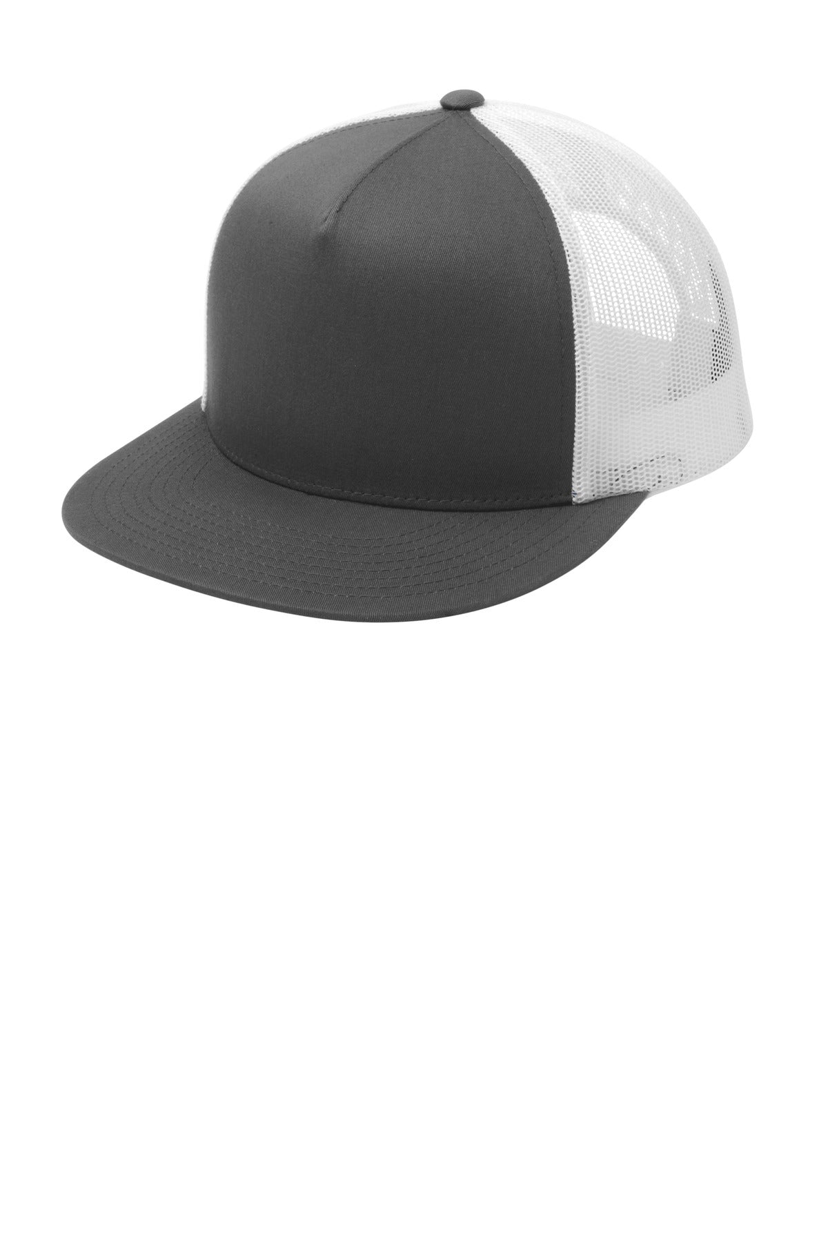 Sport-Tek ® YP Classics ® 5-Panel Classic Trucker Mesh Back Cap. STC38 - Sport-Tek STC38