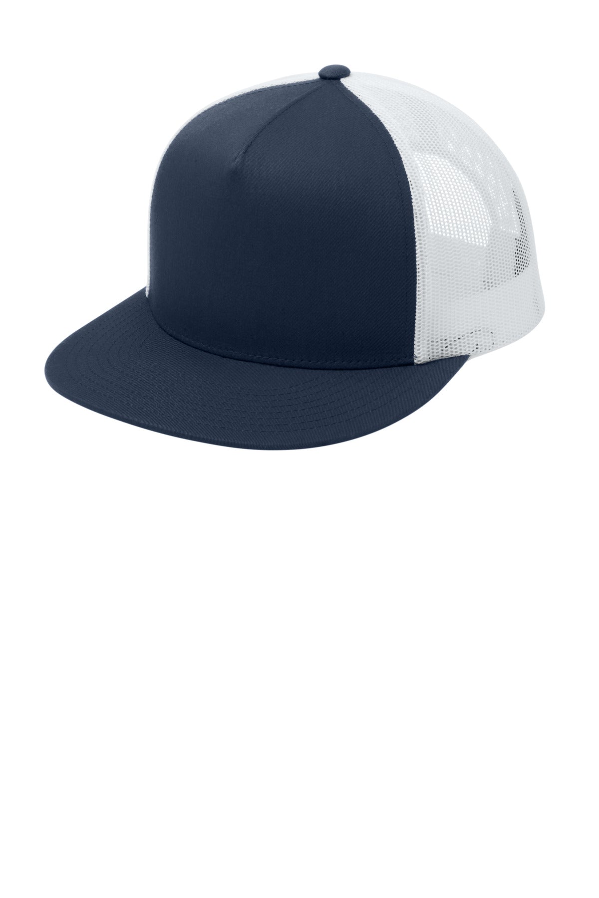 Sport-Tek ® YP Classics ® 5-Panel Classic Trucker Mesh Back Cap. STC38 - Sport-Tek STC38