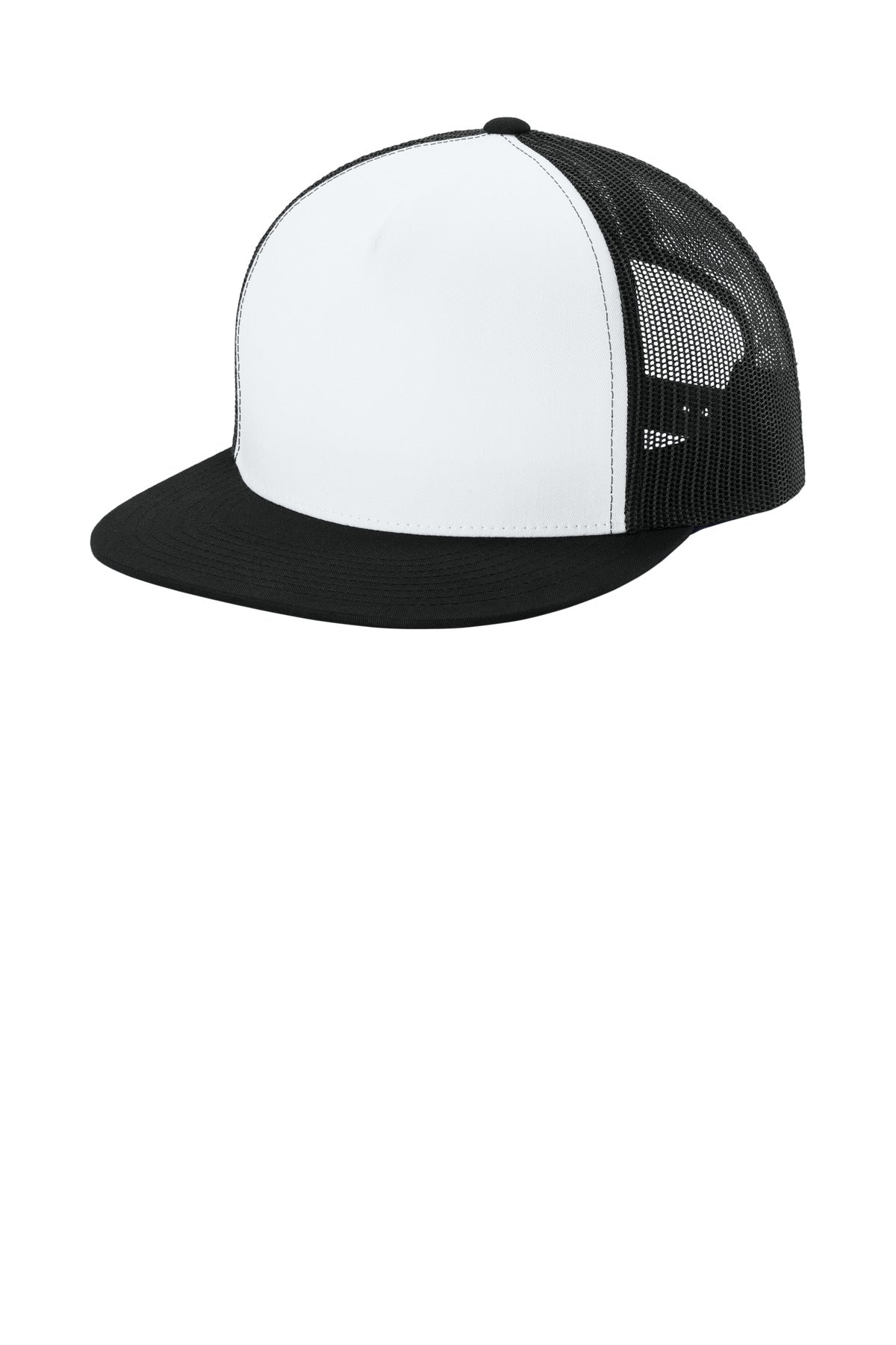 Sport-Tek ® YP Classics ® 5-Panel Classic Trucker Mesh Back Cap. STC38 - Sport-Tek STC38
