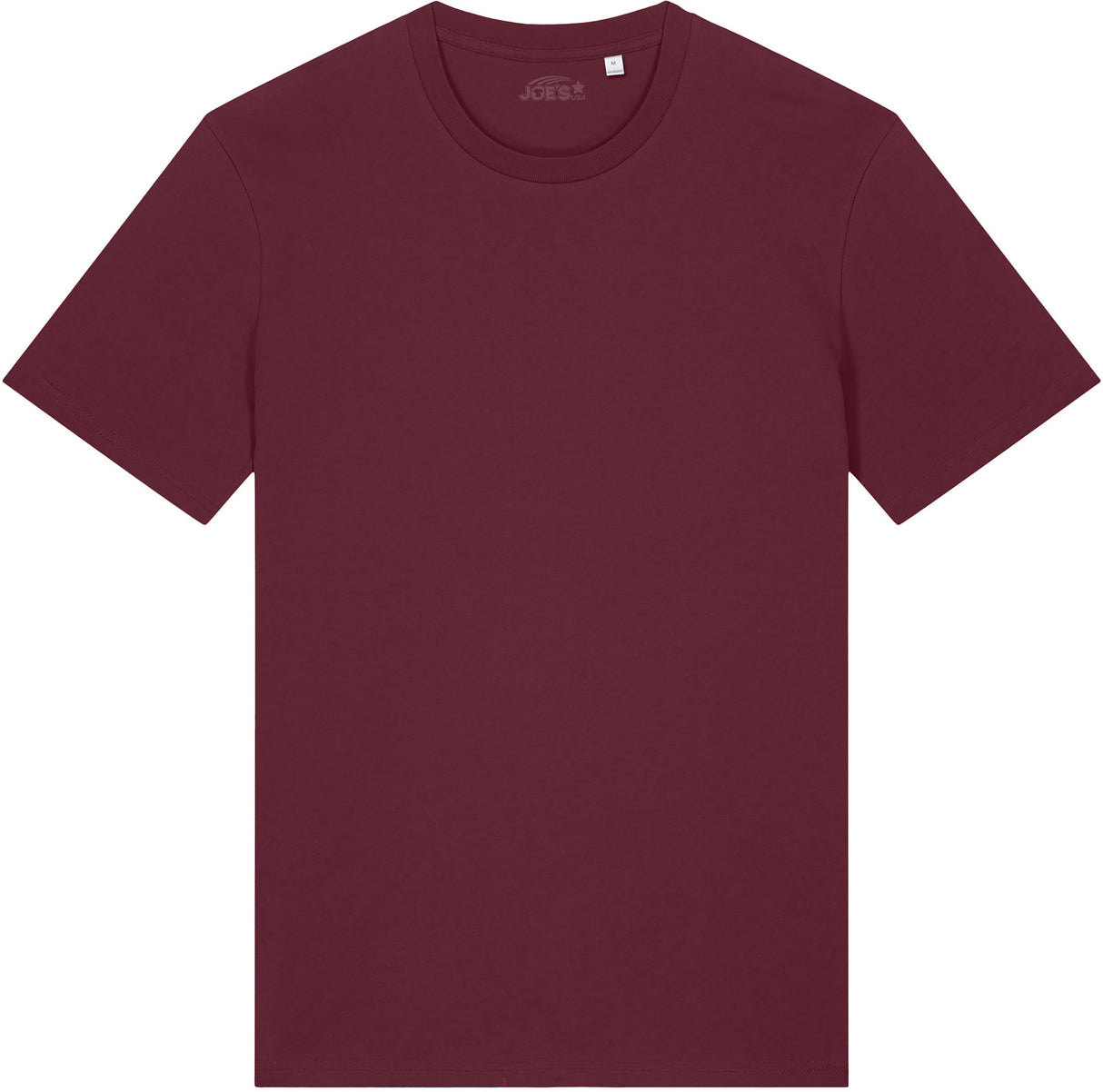 Joe's USA Organic Midweight Tee - Burgundy