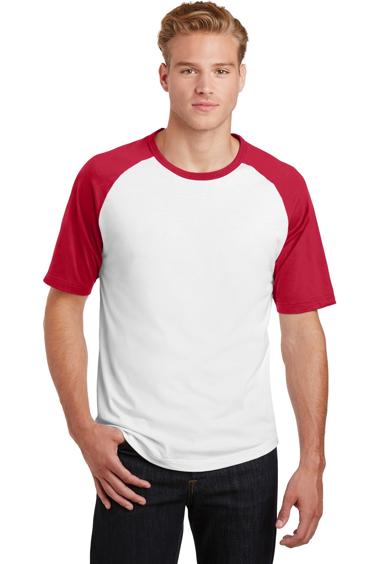 Sport-Tek ® Short Sleeve Colorblock Raglan Jersey. T201 - Sport-Tek T201