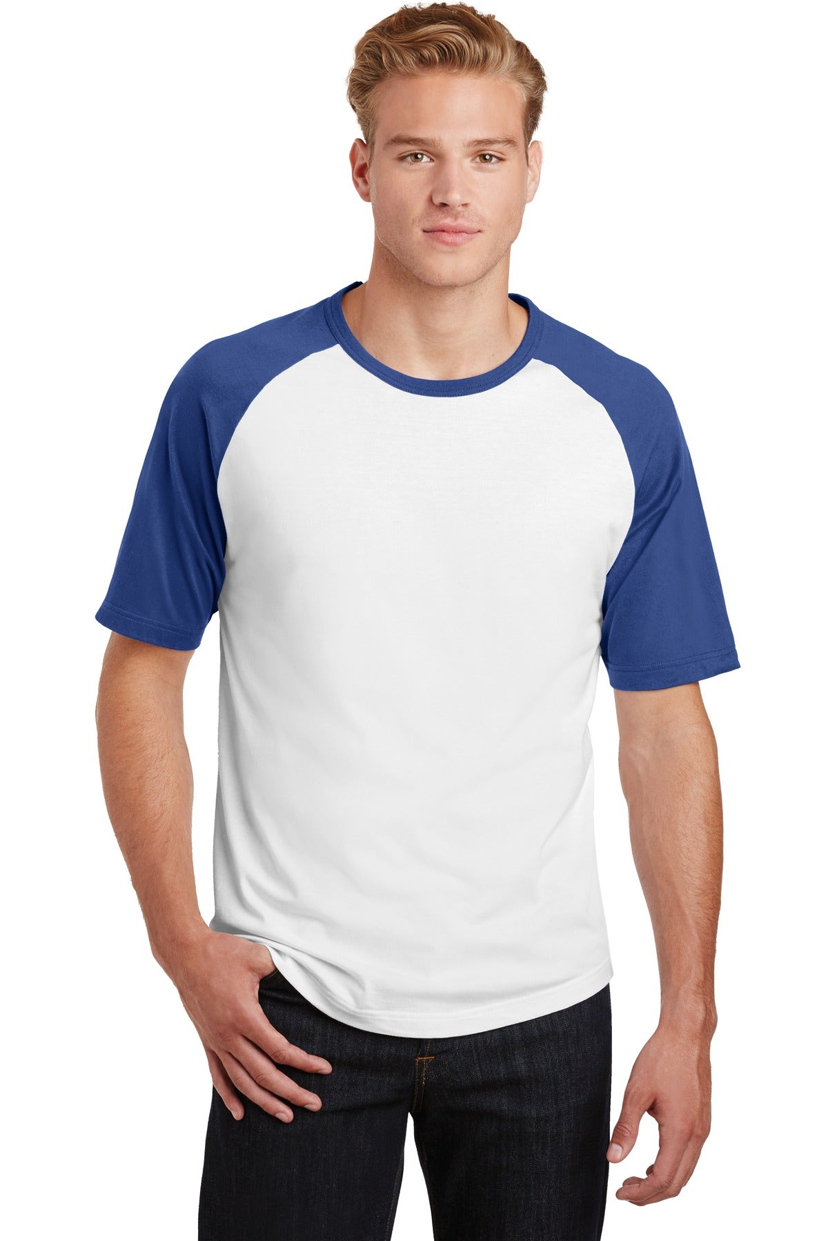 Sport-Tek ® Short Sleeve Colorblock Raglan Jersey. T201 - Sport-Tek T201