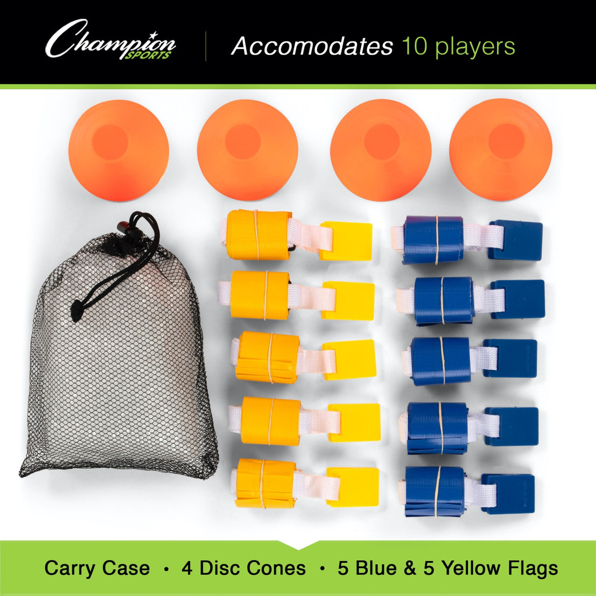 Champion Sports DELUXE FLAG FOOTBALL SET