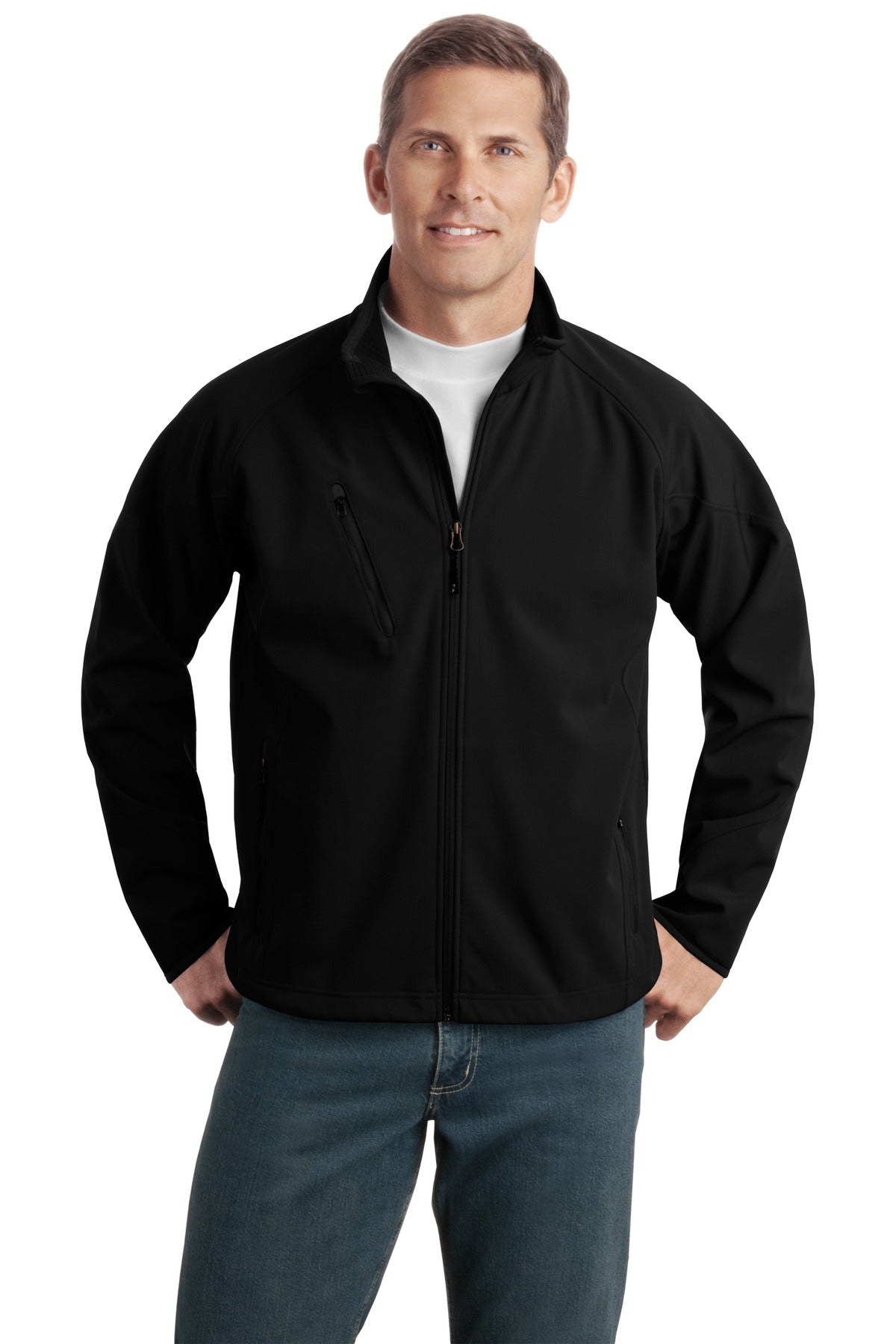 Port Authority ® Tall Textured Soft Shell Jacket. TLJ705 - Port Authority TLJ705