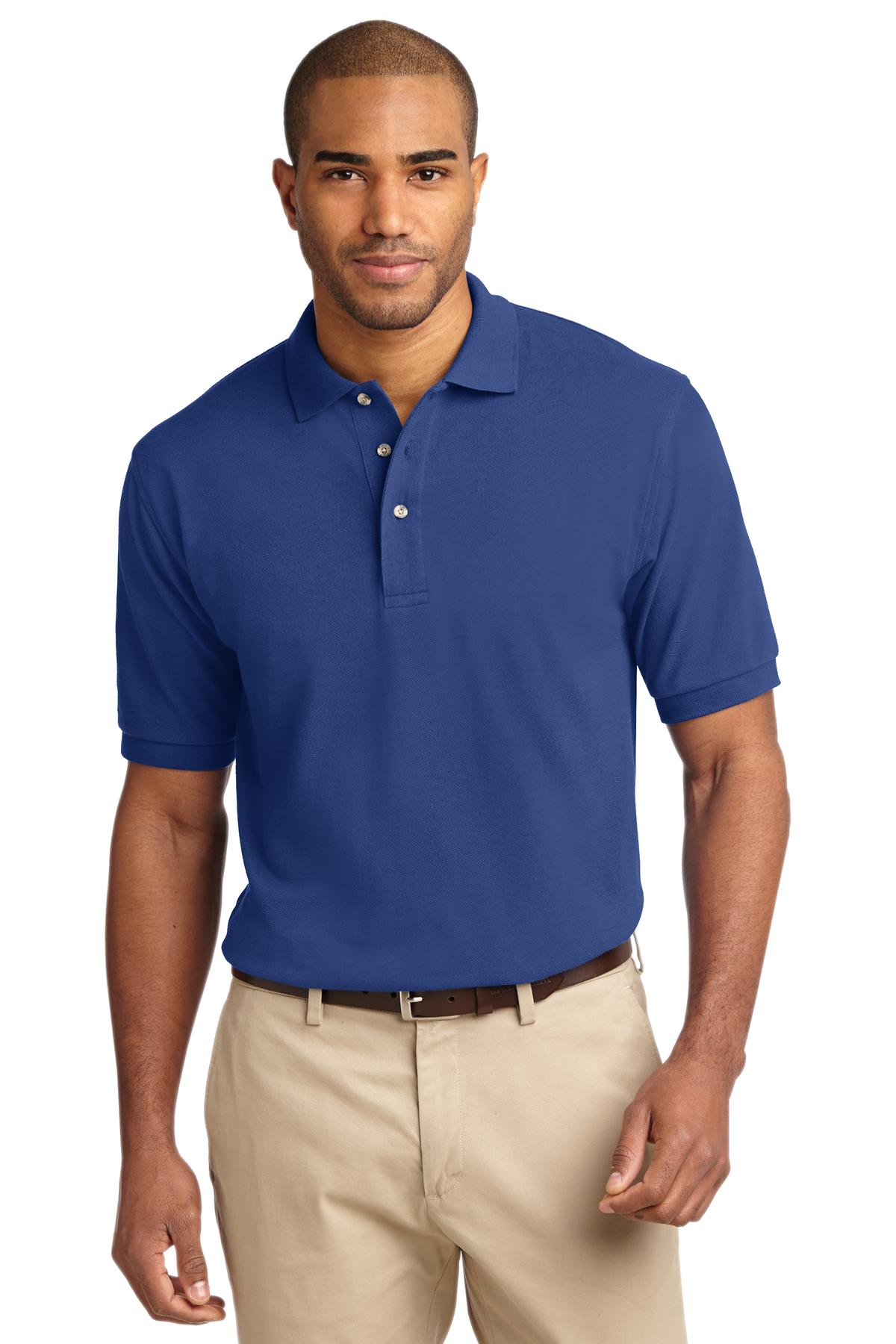 Port Authority TLK420 Tall Heavyweight Cotton Pique Polo Wholesale Blank