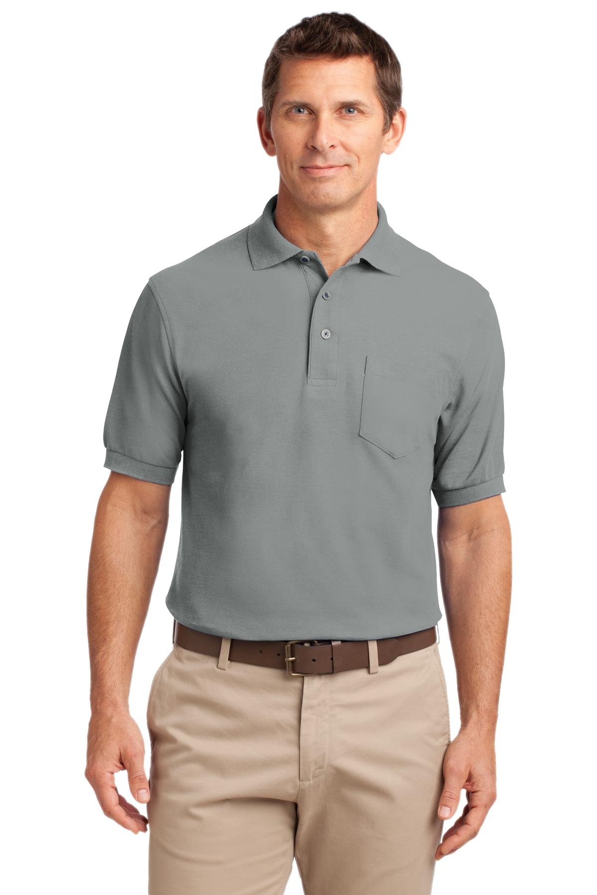 Port Authority TLK500P Tall Silk Touch Polo with Pocket Wholesale
