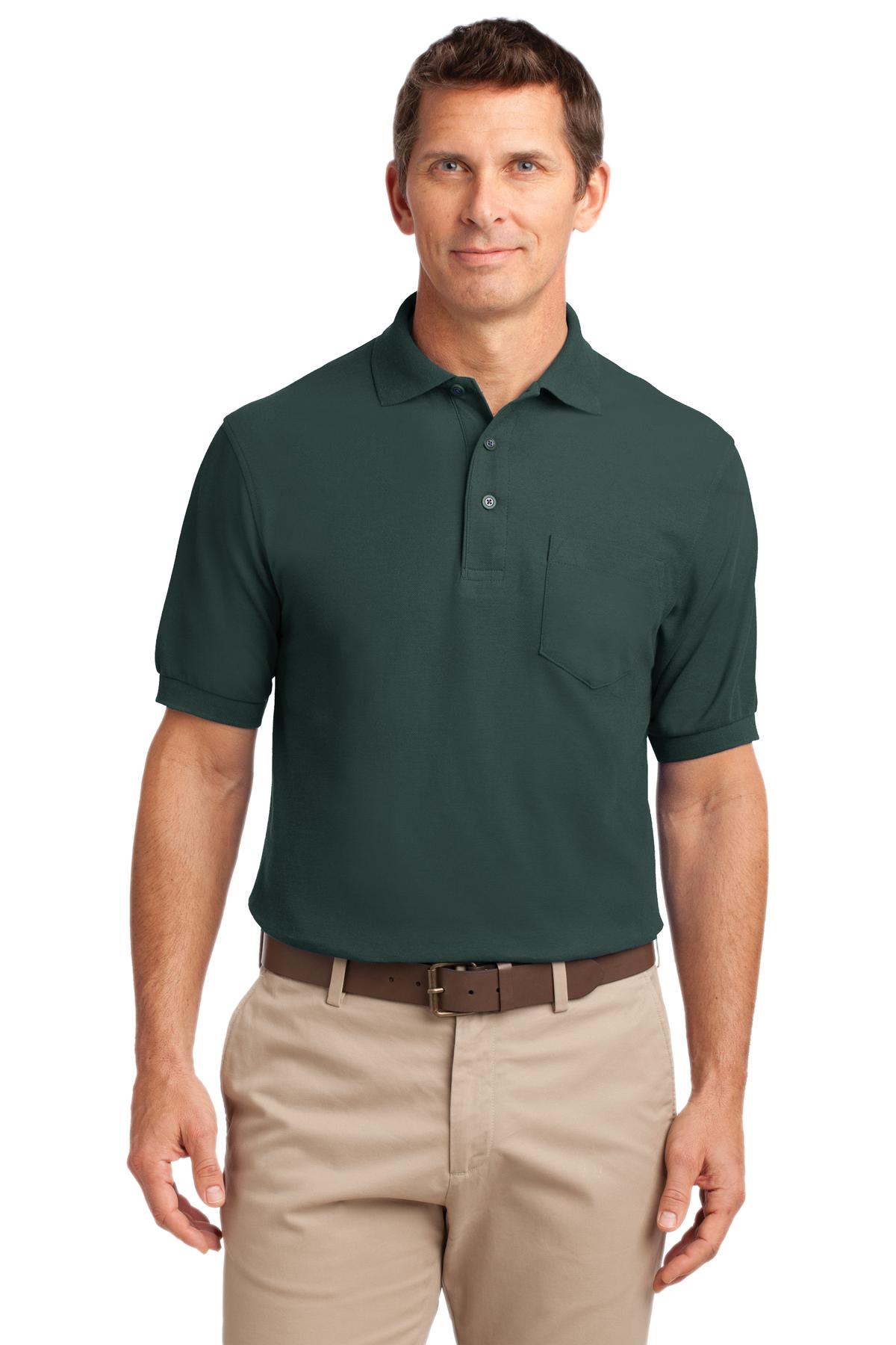 Port Authority TLK500P Tall Silk Touch Polo with Pocket Wholesale