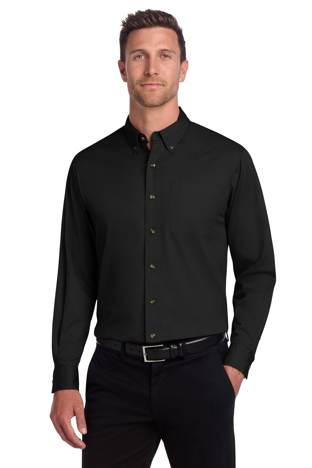 Port Authority ® Tall Long Sleeve Twill Shirt. TLS600T - Port Authority TLS600T