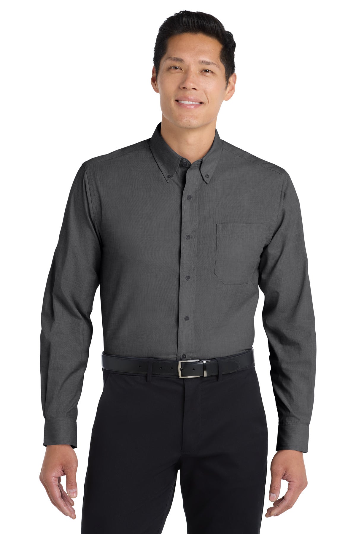 Port Authority ® Tall Crosshatch Easy Care Shirt. TLS640 - Port Authority TLS640