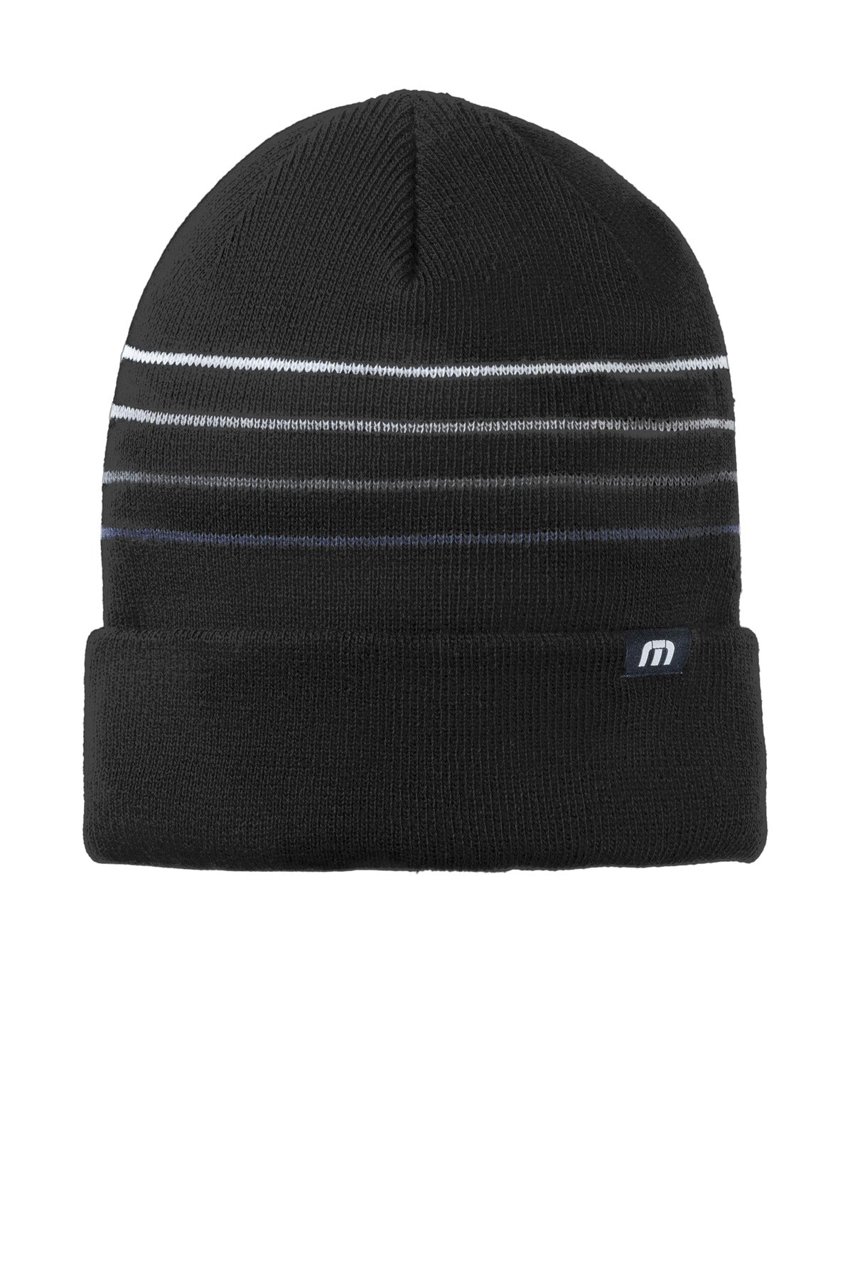 TravisMathew TM1MY393 Striped Cuffed Beanie