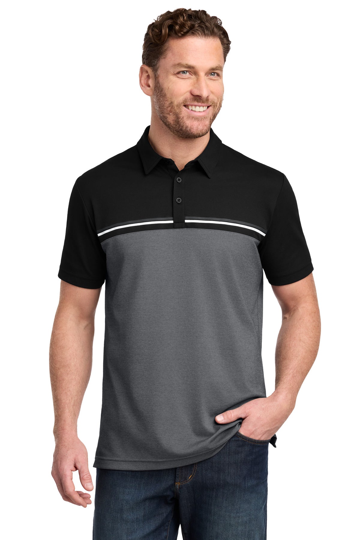 TravisMathew TM1MY401 Sunset Blocked Performance Polo