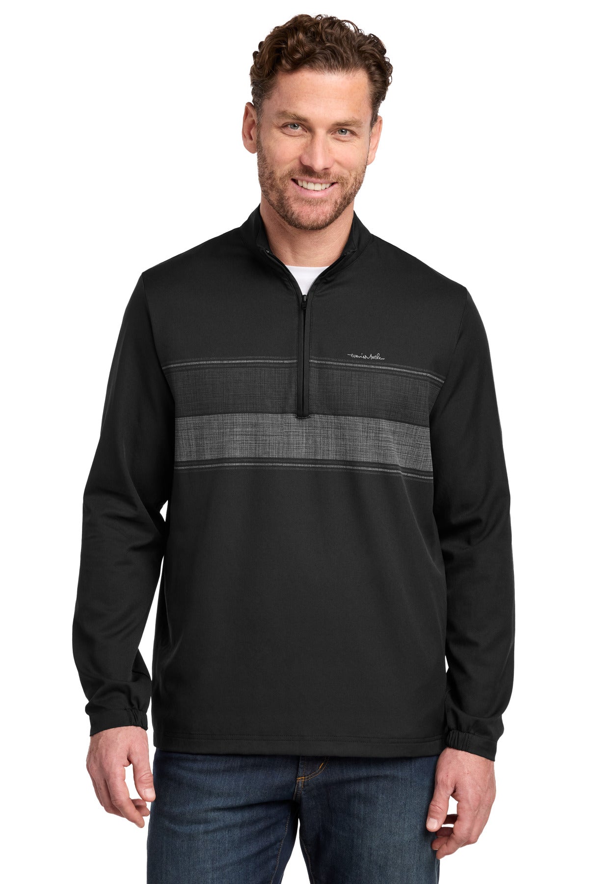 TravisMathew TM1MZ340 Balboa Chest Stripe 1/4-Zip