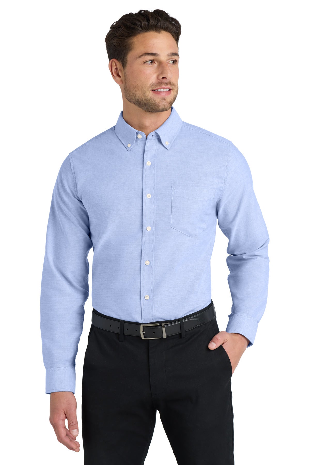Port Authority ® Tall SuperPro ™ Oxford Shirt. TS658 - Port Authority TS658