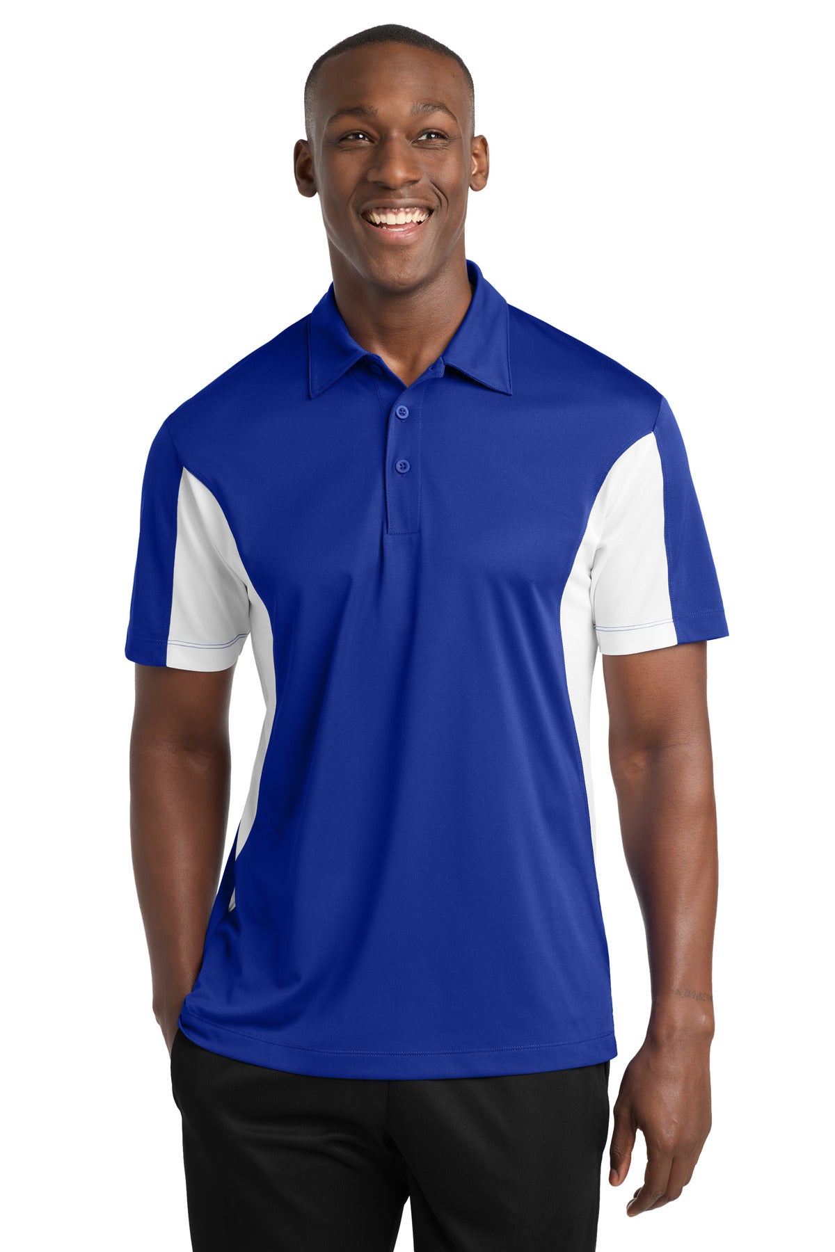 Sport-Tek ® Tall Side Blocked Micropique Sport-Wick ® Polo. TST655 - Sport-Tek TST655