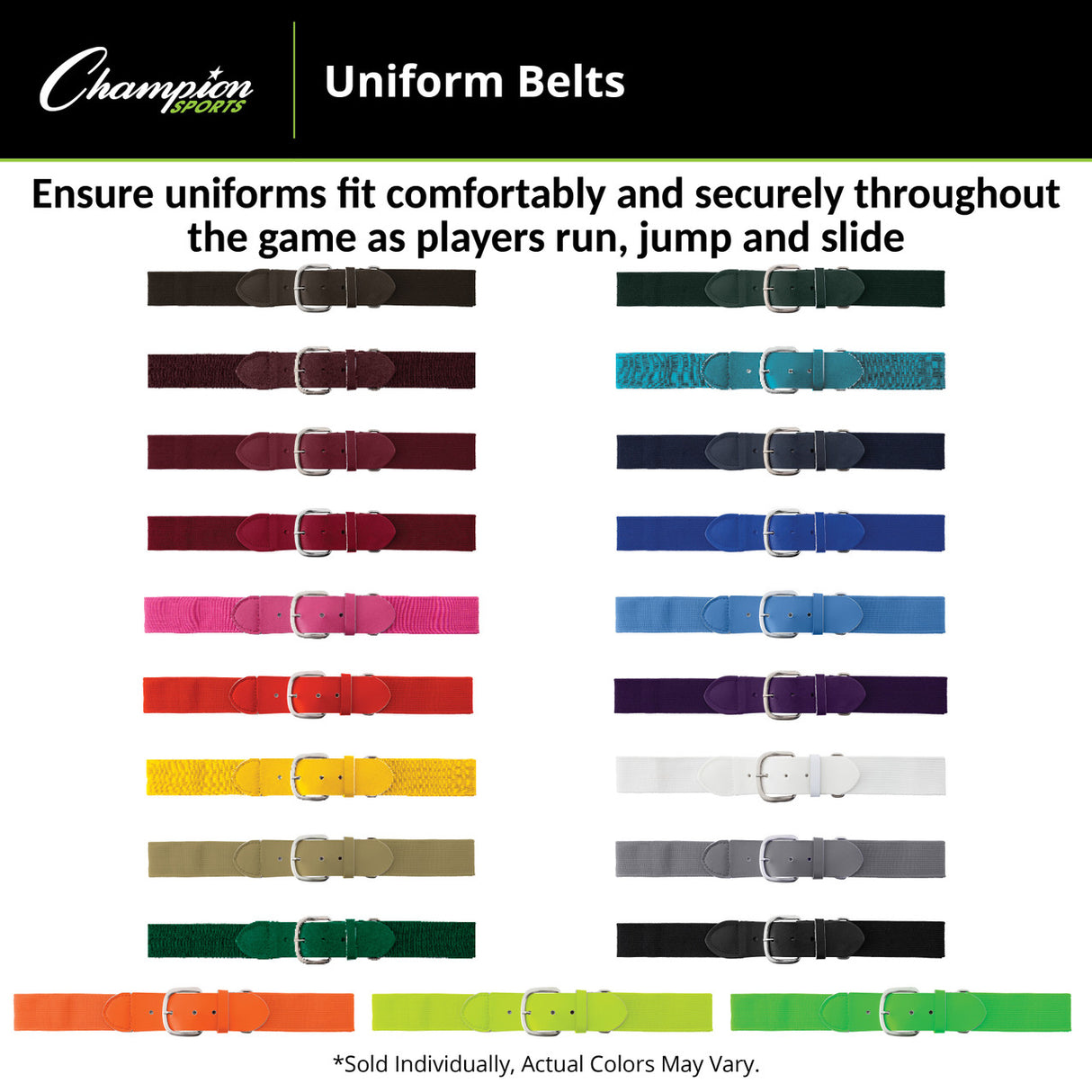 UNIFORM BELT, ADULT NAVY