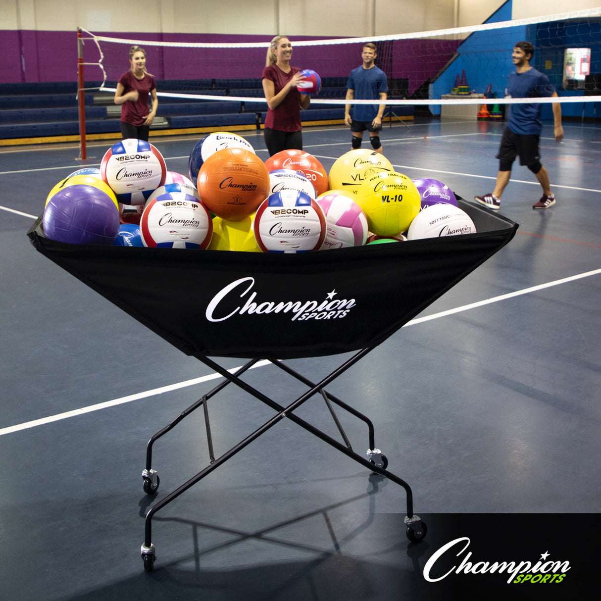 Champion Sports PRO COLLAPSIBLE VOLLEYBALL CART