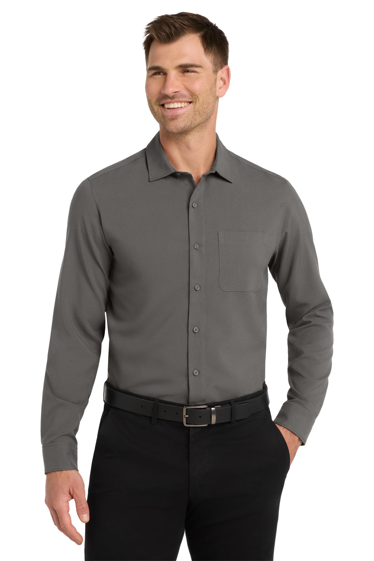 Port Authority ® Long Sleeve Performance Staff Shirt W401 - Port Authority W401