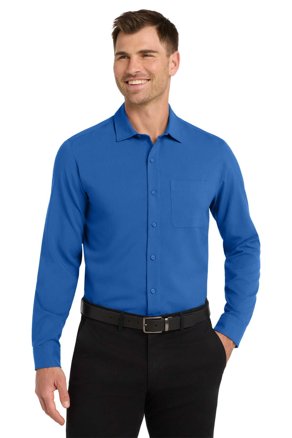 Port Authority ® Long Sleeve Performance Staff Shirt W401 - Port Authority W401