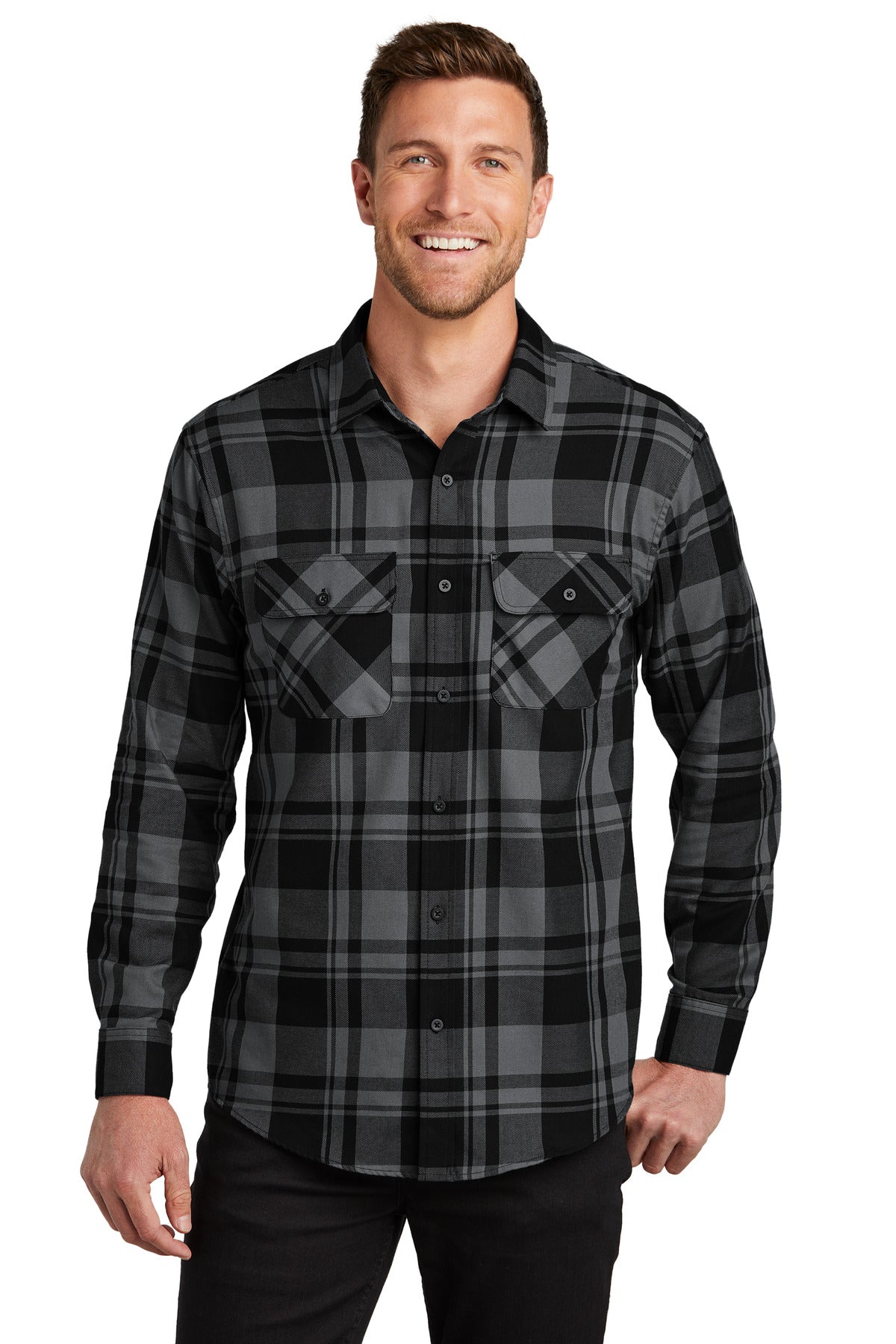 Port Authority ® Plaid Flannel Shirt. W668 - Port Authority W668